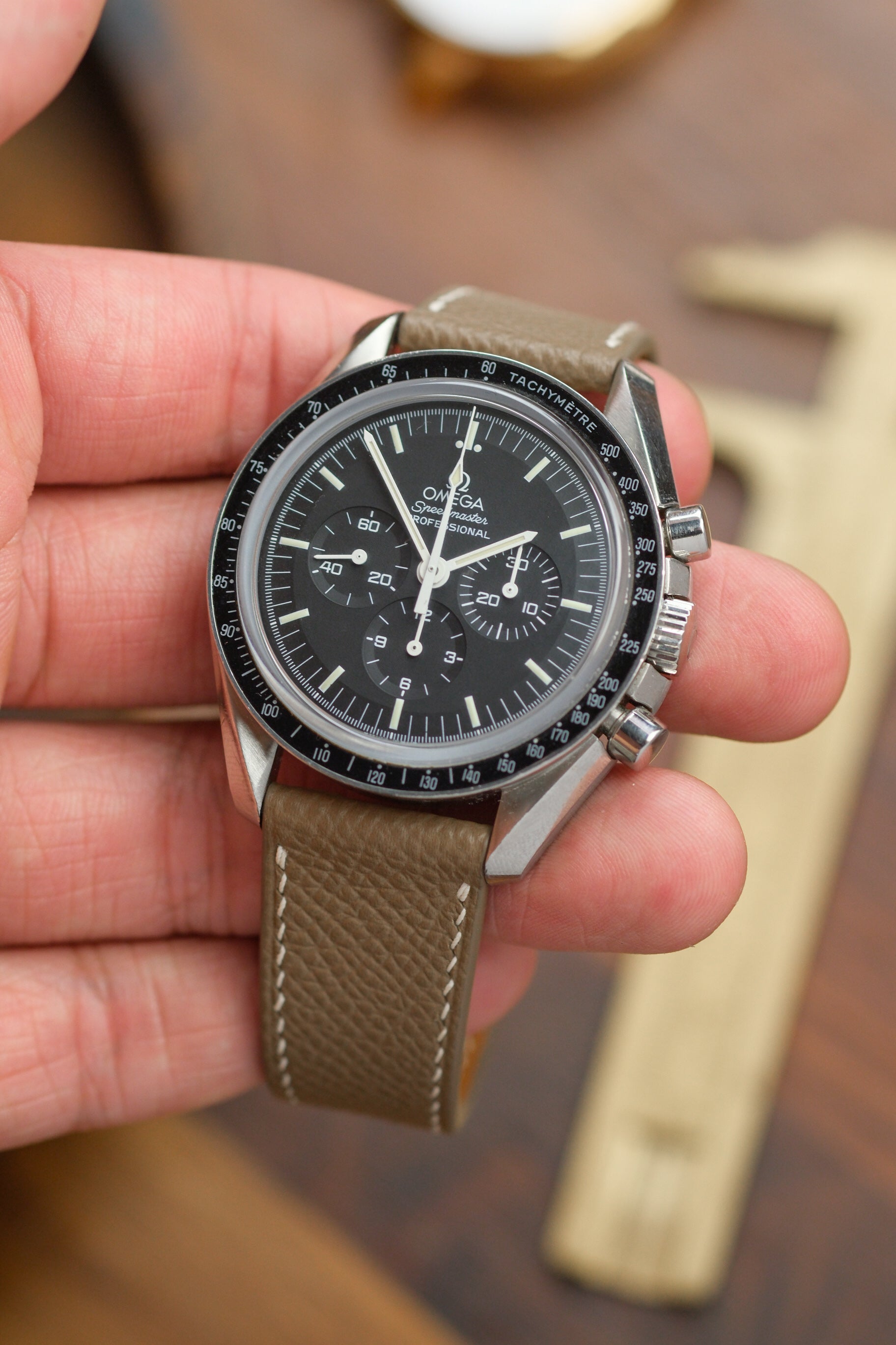 Taupe Epsom Leather Strap (Made-to-Order)