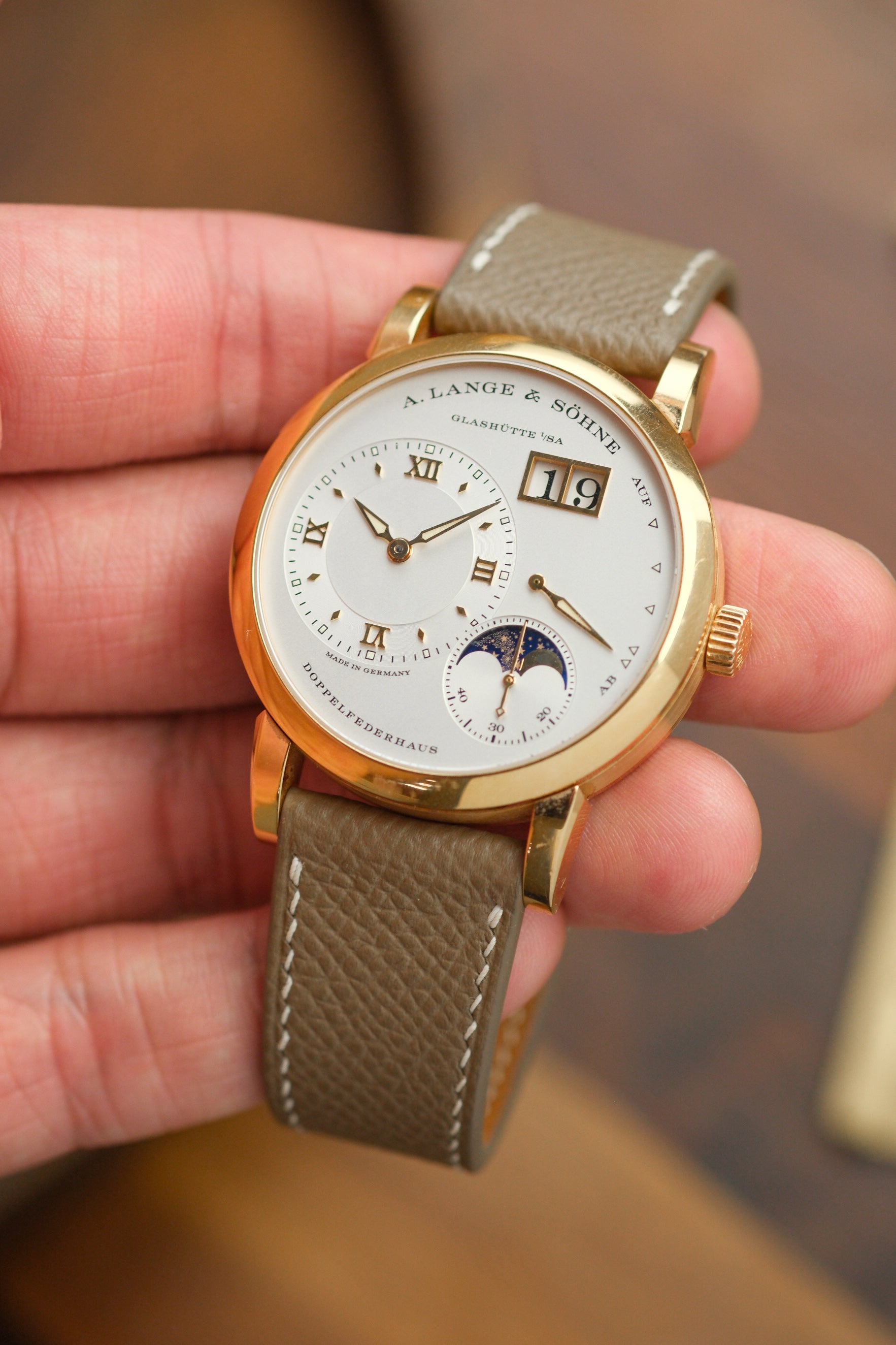 Taupe Epsom Leather Strap (Made-to-Order)