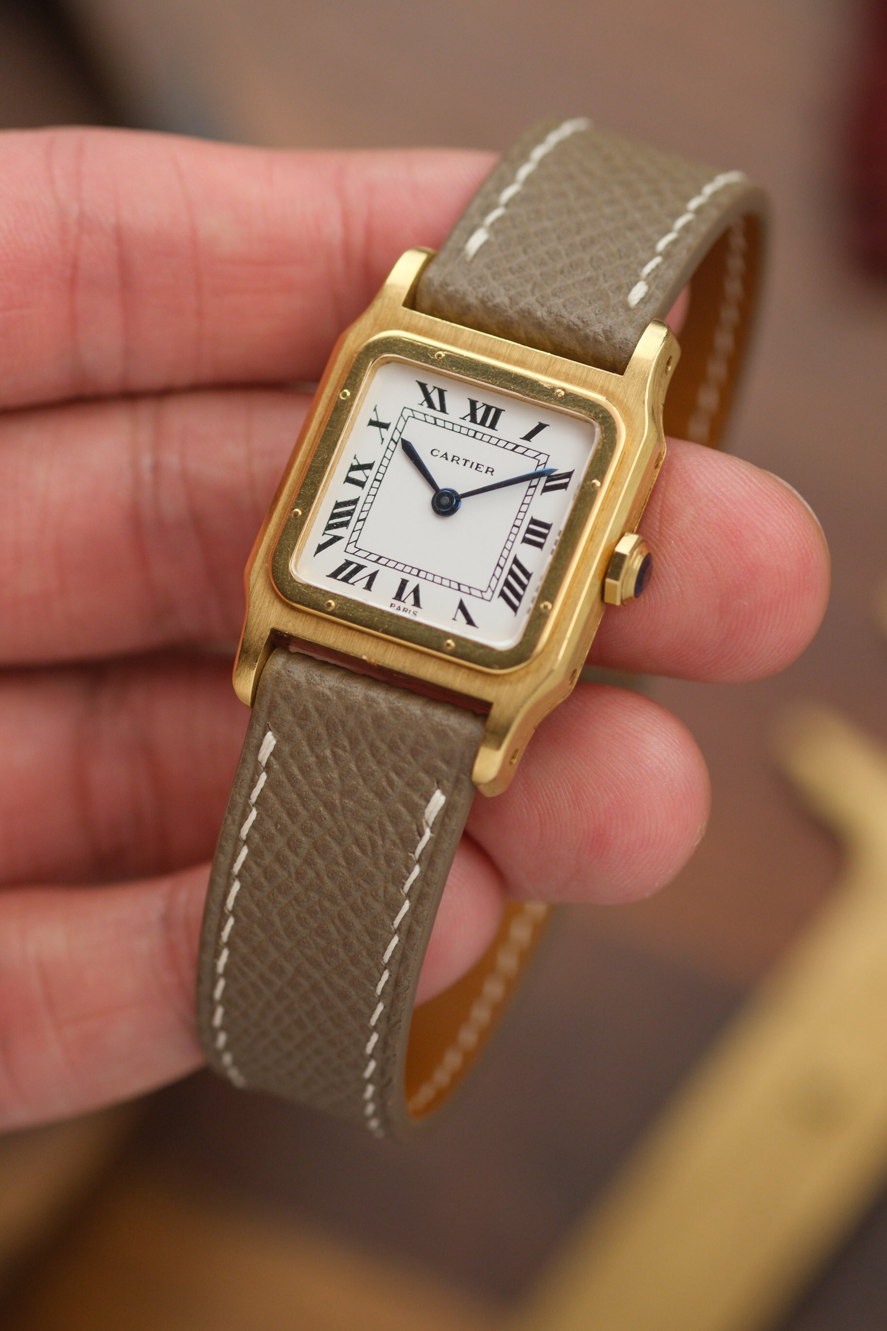 Taupe Epsom Leather Strap (Made-to-Order)