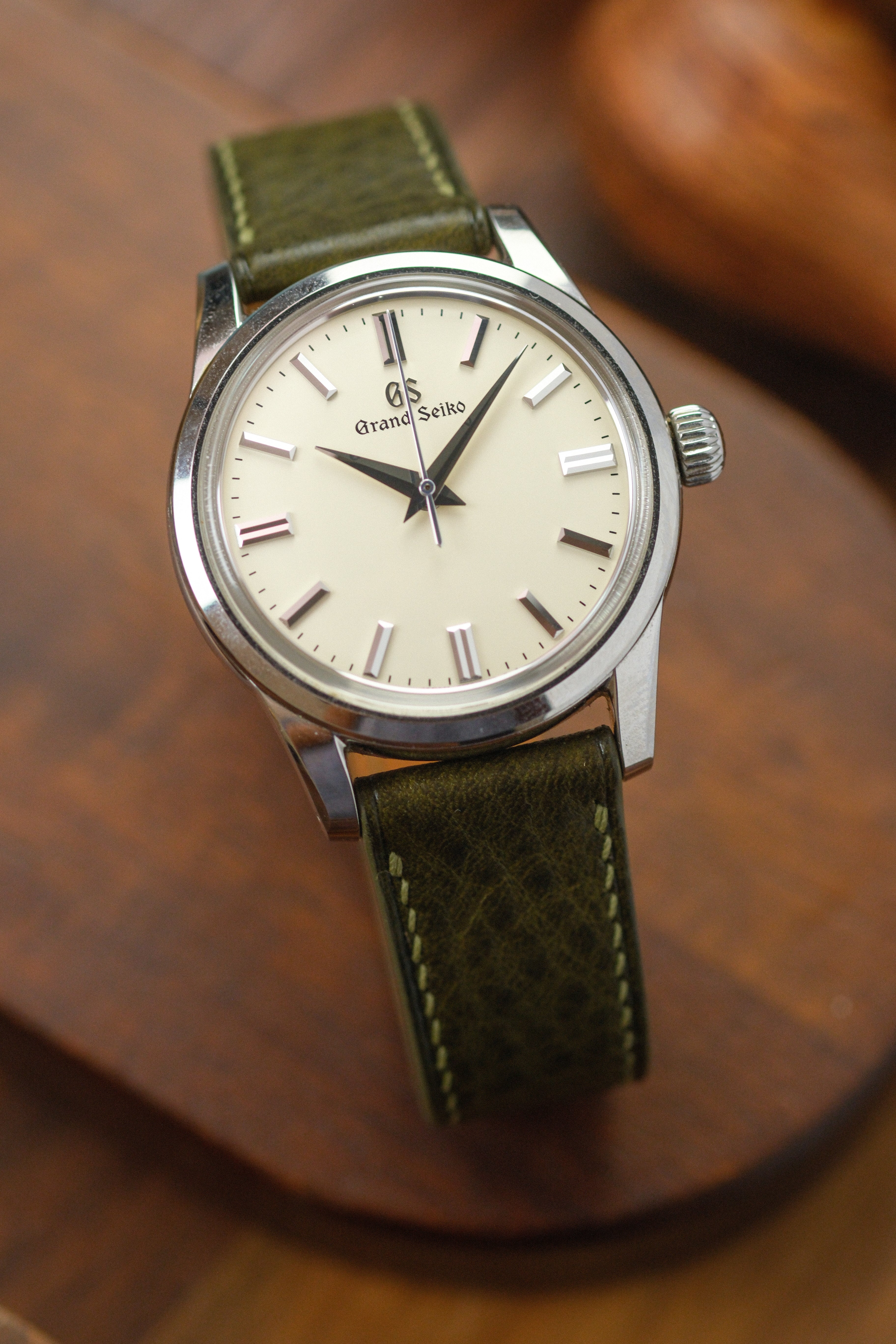 Olive Minerva Box Leather Strap (MTO)