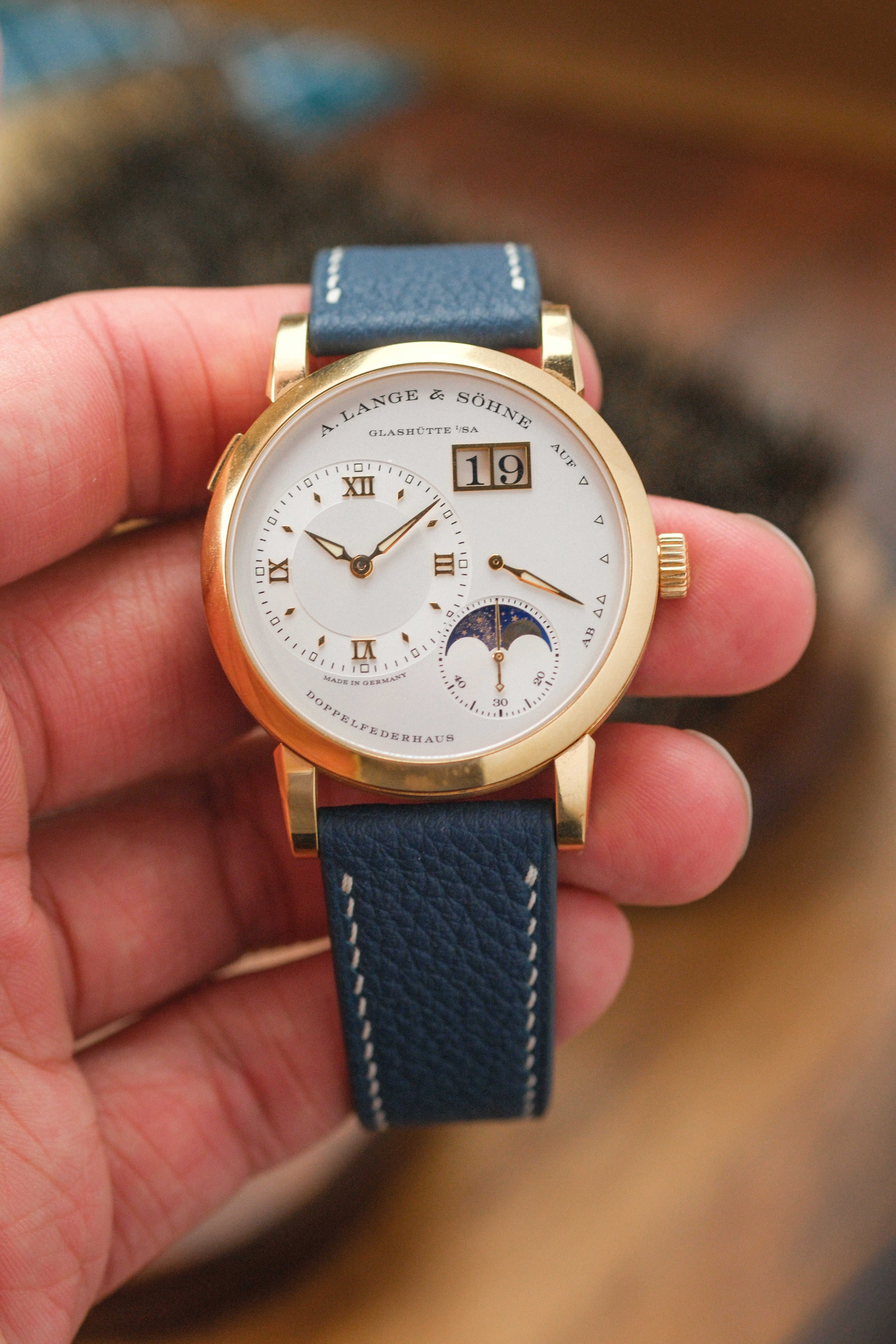 深绿色缩绒小牛皮表带