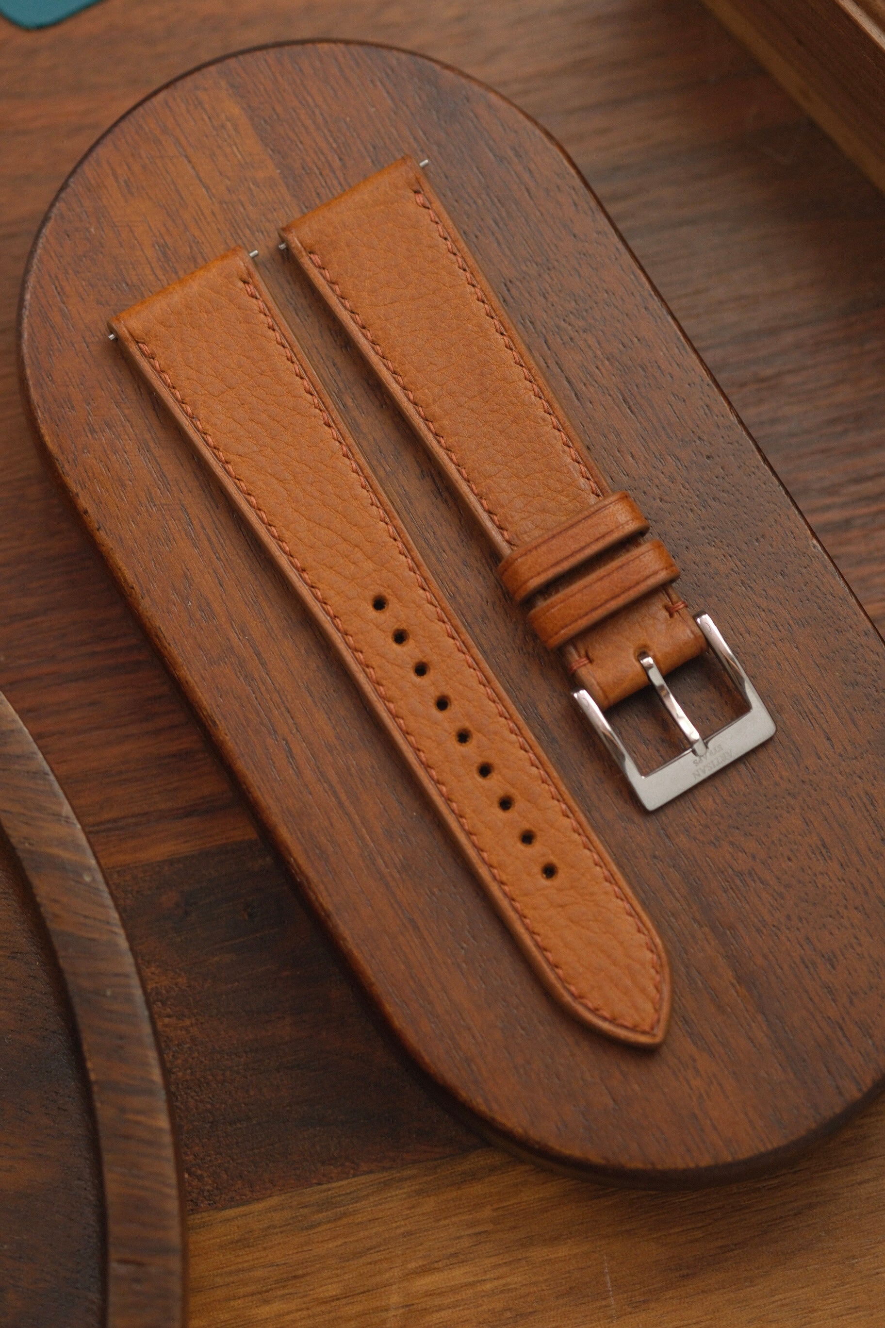 Whiskey Minerva Box Leather Strap - Artisan Straps