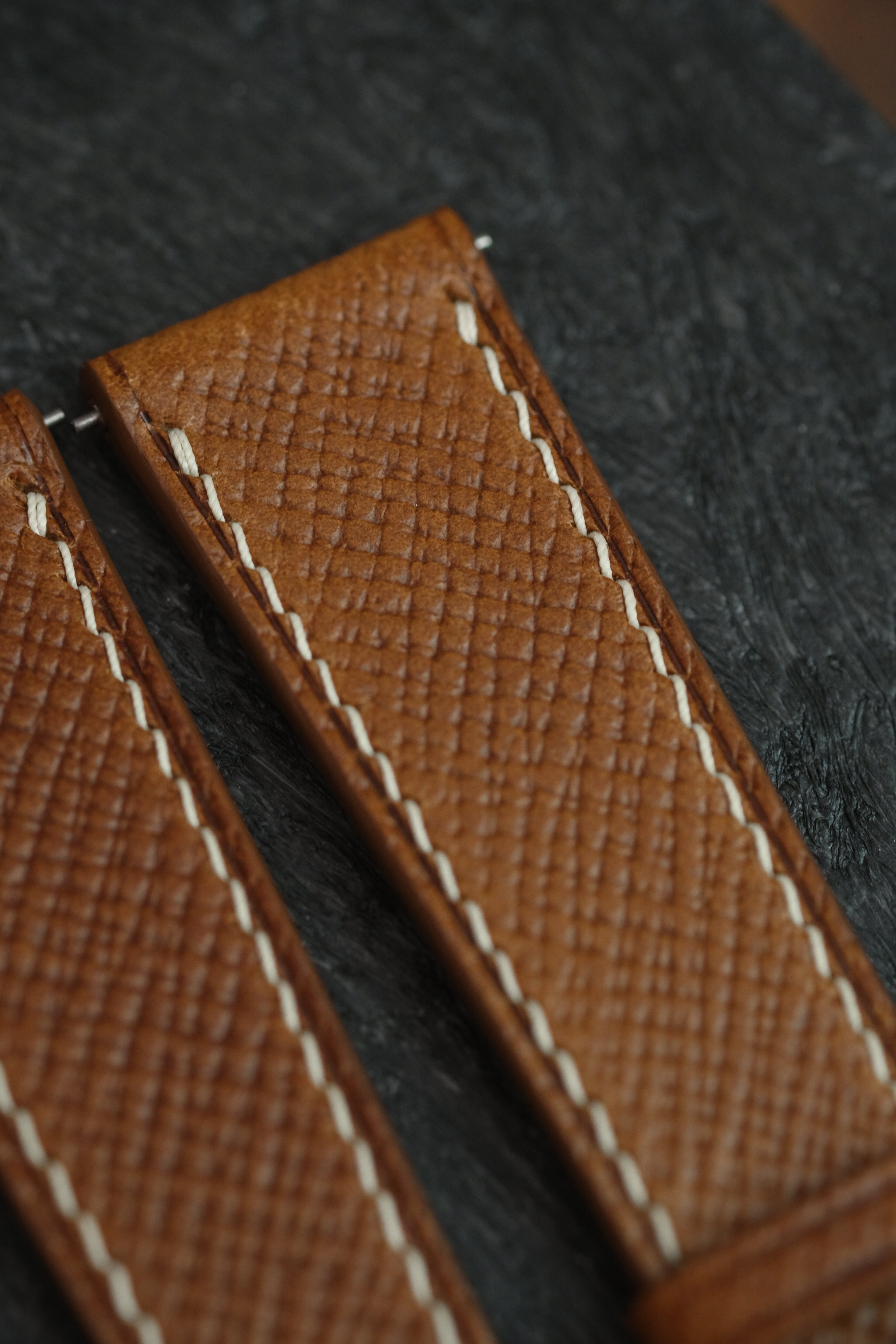 Whiskey Buttero Hatch Leather Strap - Artisan Straps