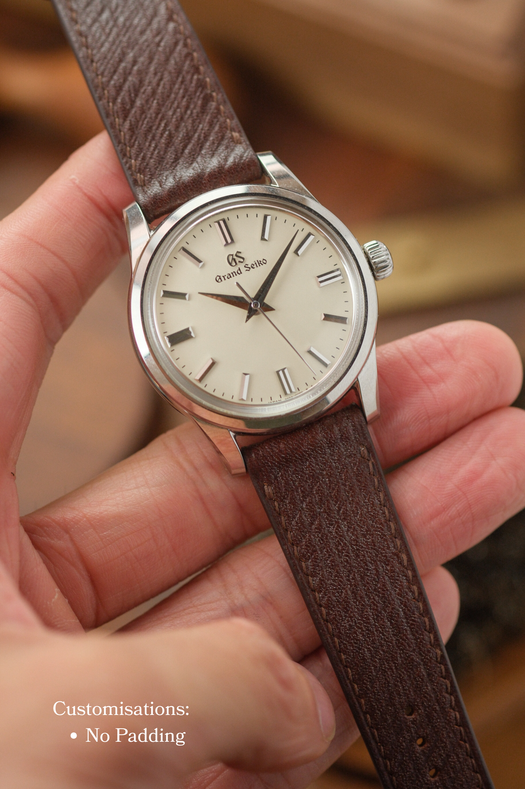 Brown Russian Calf (Padded) Leather Strap (Made-to-Order) - Artisan Straps