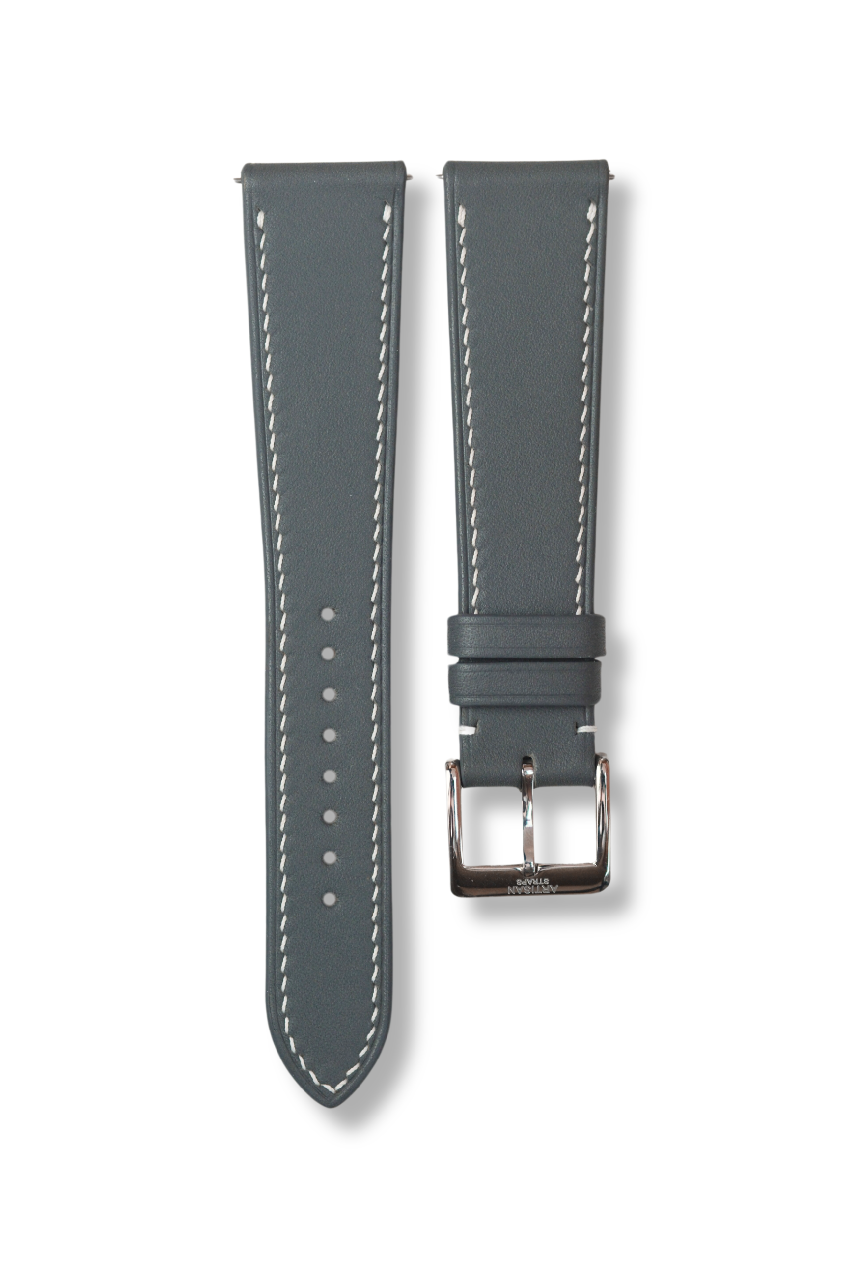 Grey Baranil Leather Strap - Artisan Straps