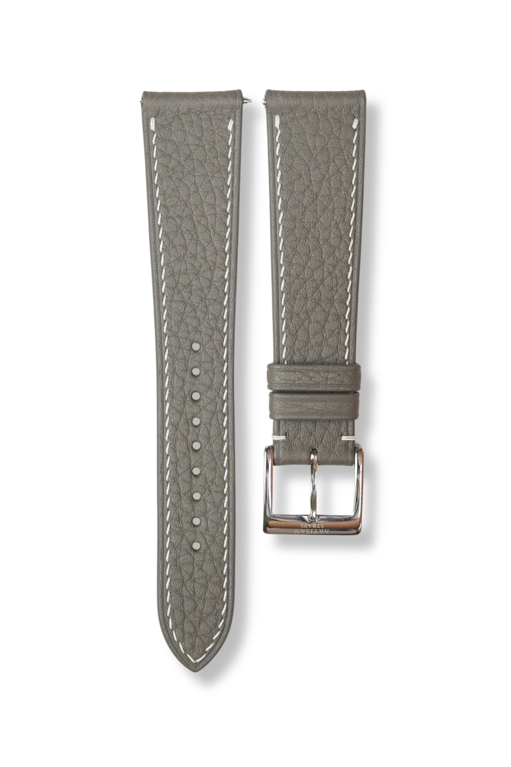 Grey Shrunken Calf Leather Strap
