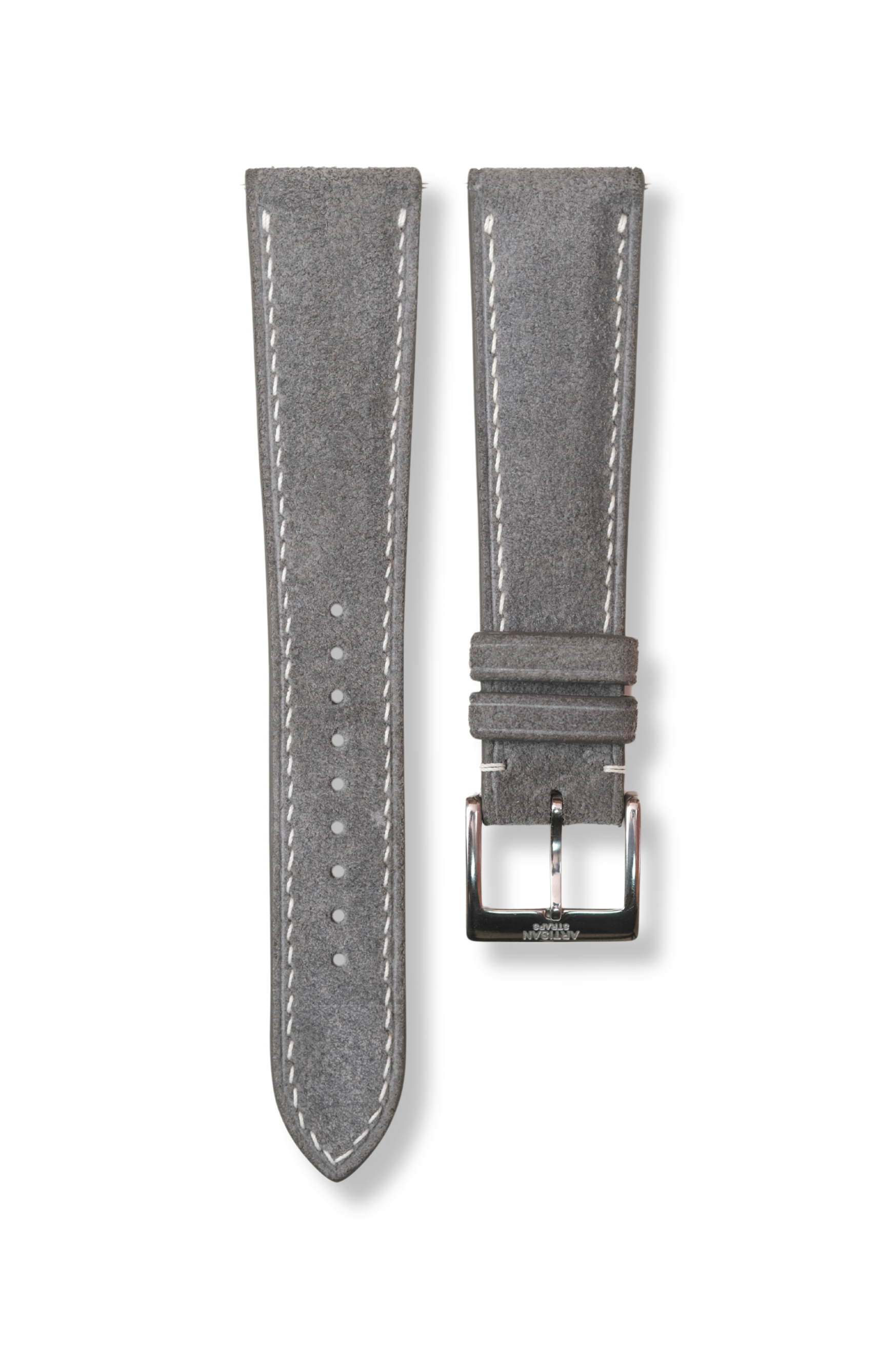 Grey Suede (Padded) Leather Strap