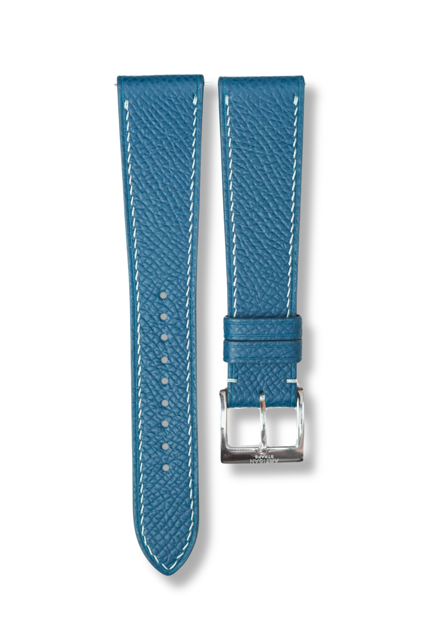 Peacock Blue Epsom Leather Strap