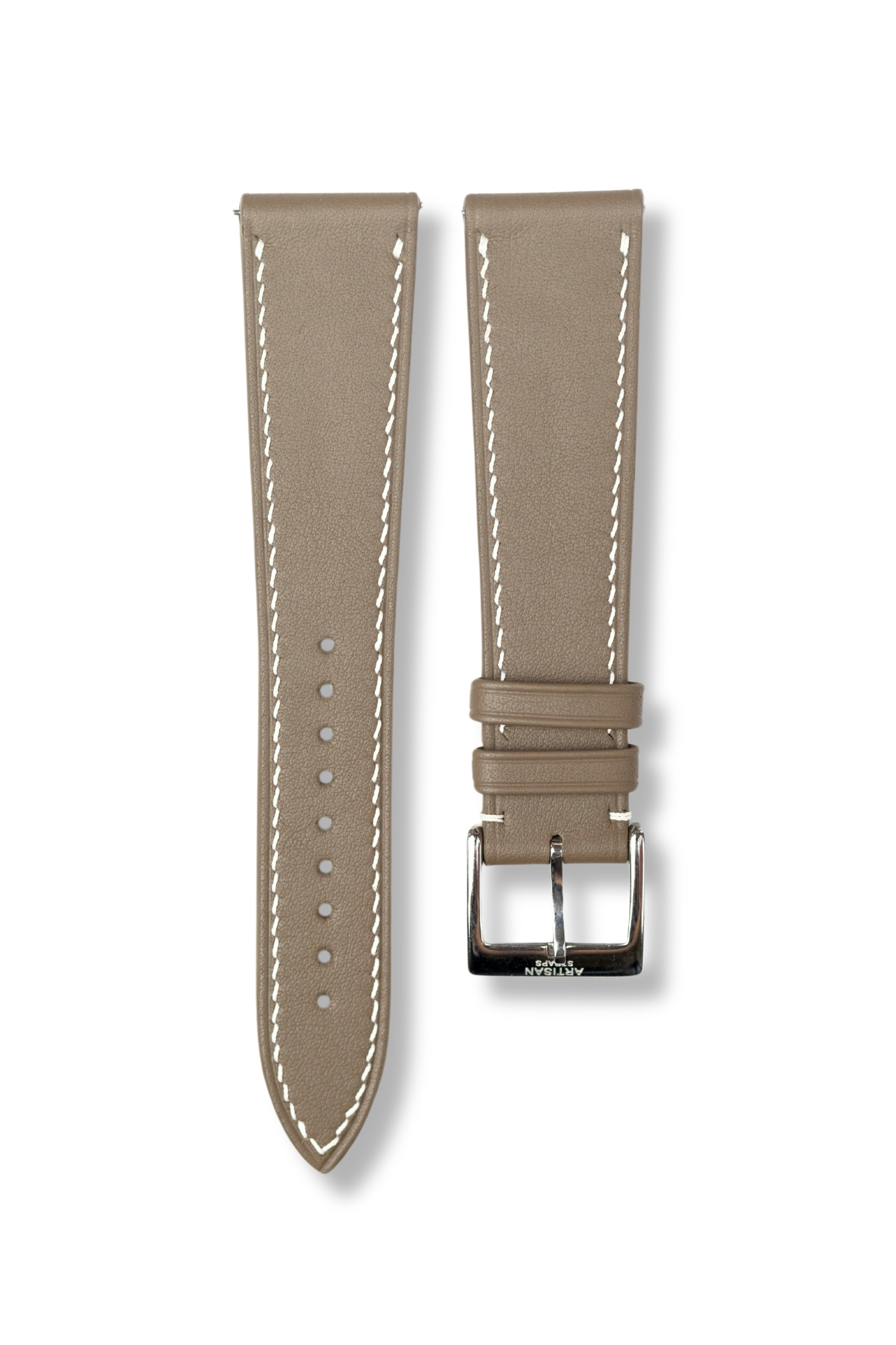Taupe Swift Leather Strap - Artisan Straps