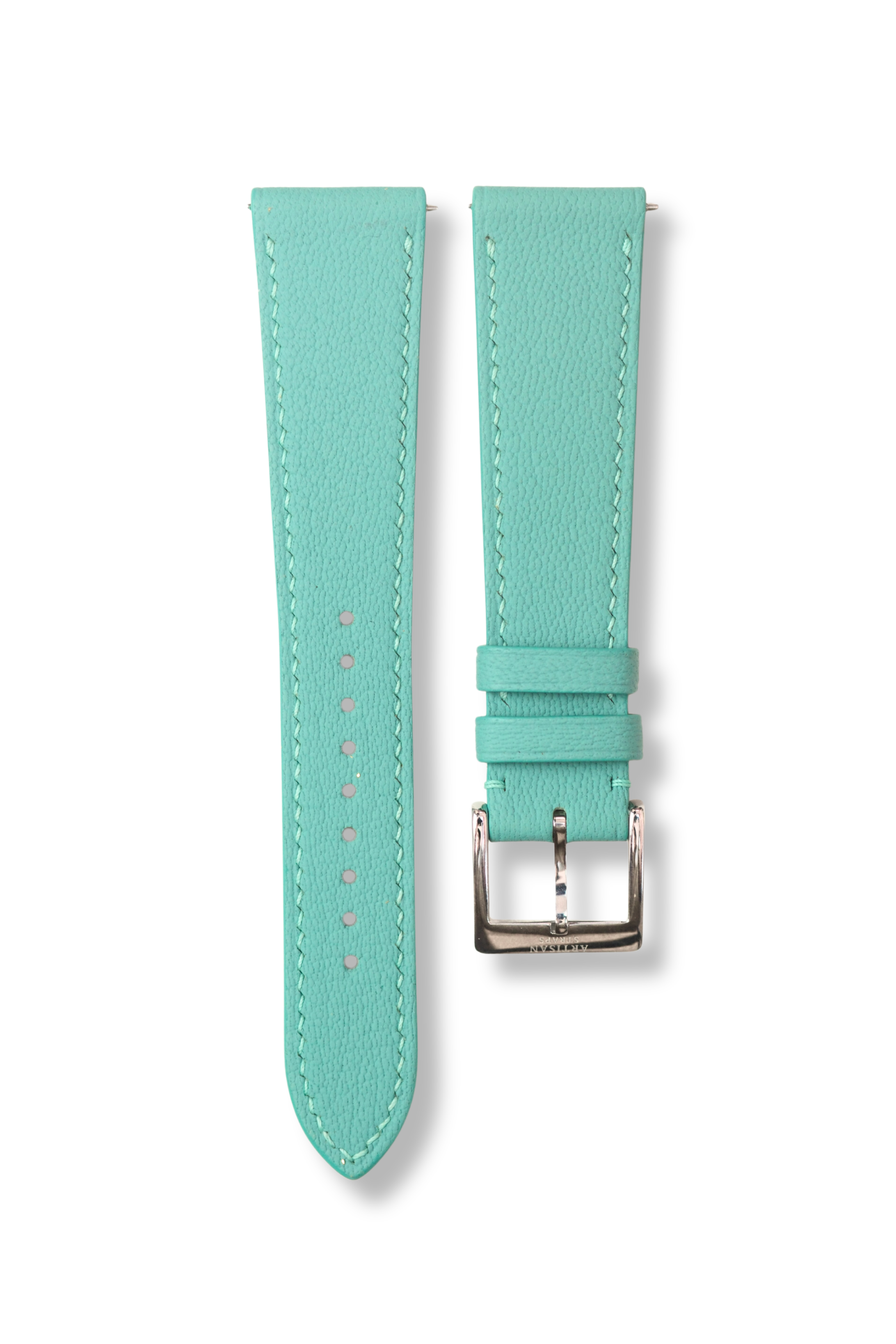 Teal Blue Chèvre Leather Strap - Artisan Straps