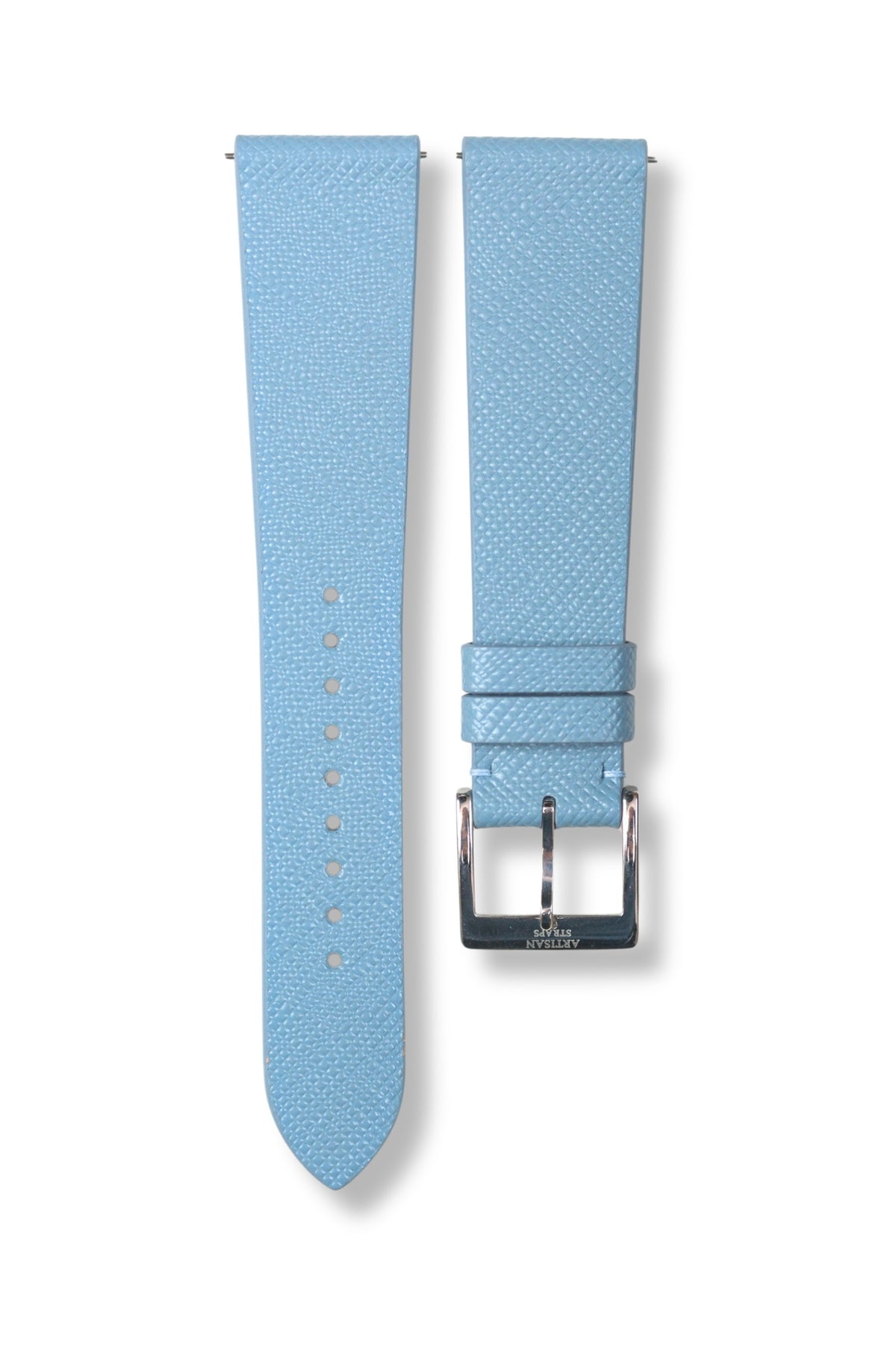 Baby Blue Saffiano Stitchless Leather Strap - Artisan Straps