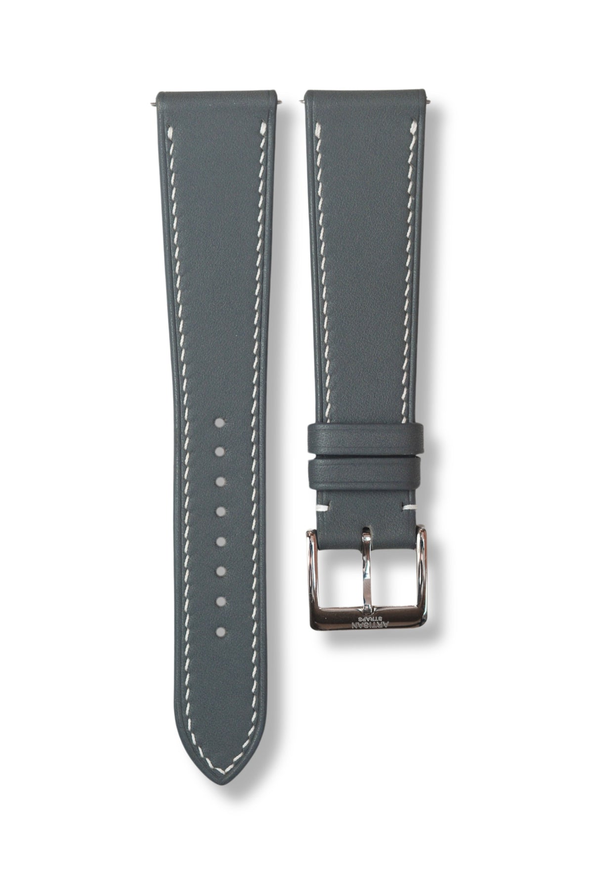 Grey Baranil Leather Strap - Artisan Straps