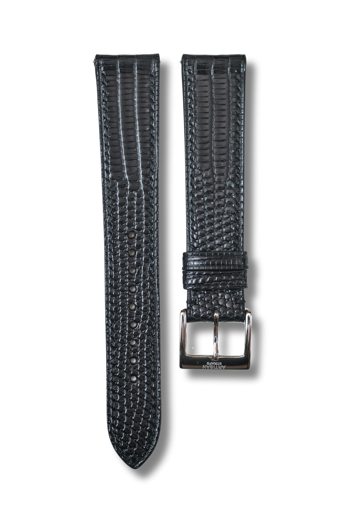 Black Lizard Leather Strap (Made-to-Order) - Artisan Straps