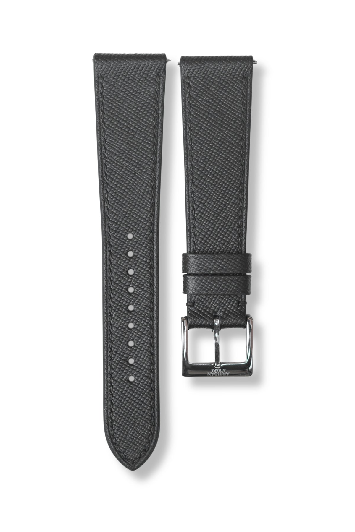 Black Saffiano Leather Strap - Artisan Straps