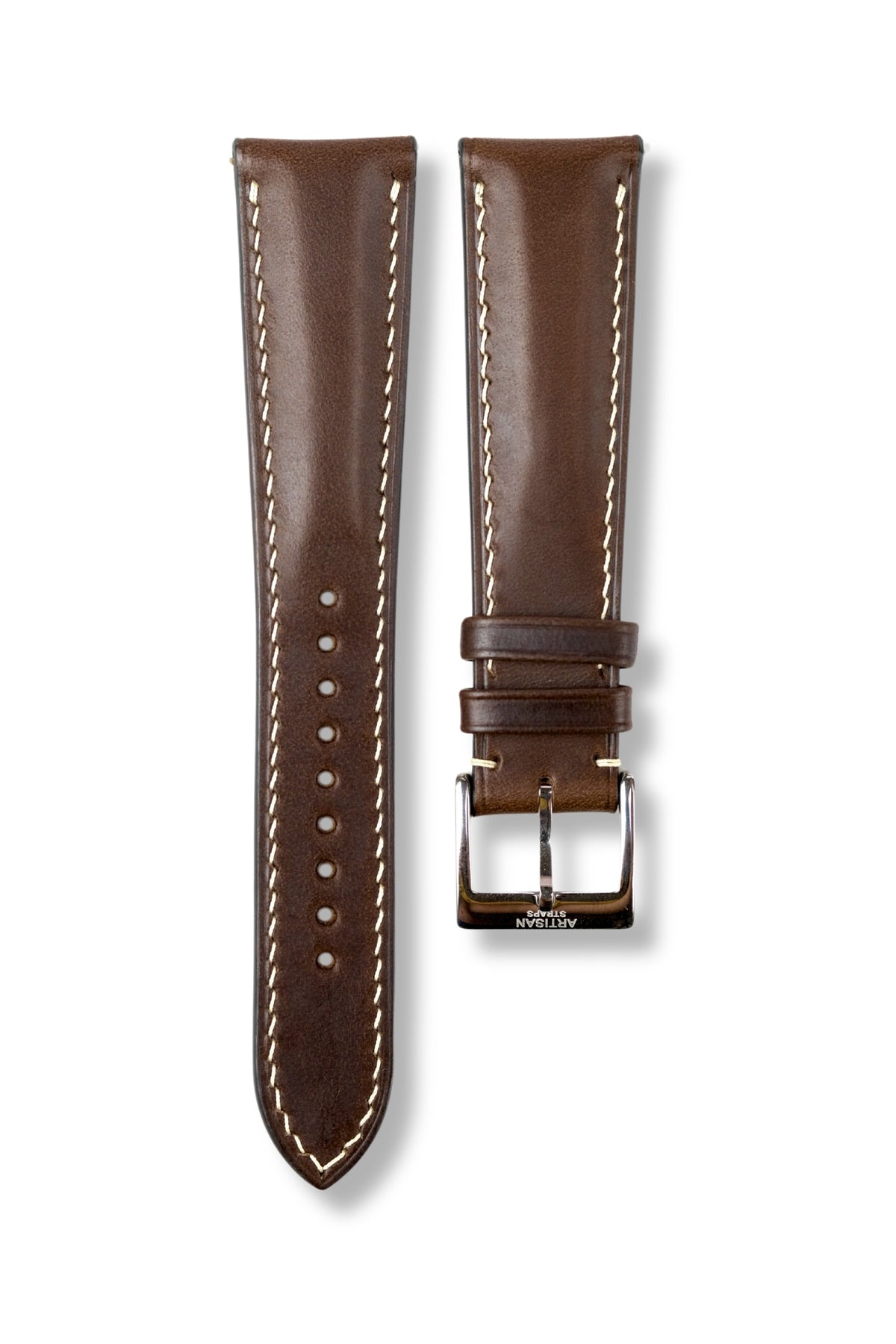 Dark Brown Horween Chromexcel (Padded) Leather Strap - Artisan Straps