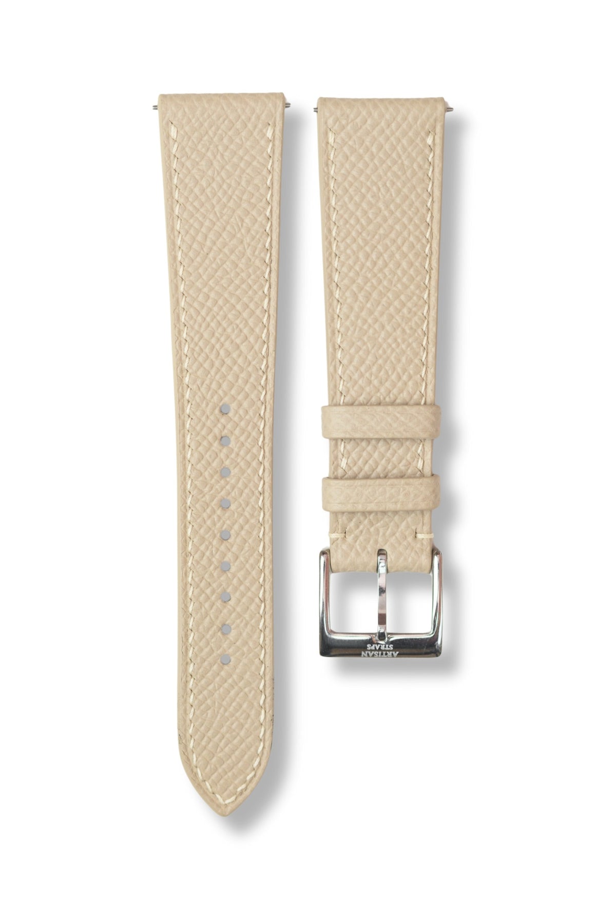Beige Epsom Leather Strap (MTO) - Artisan Straps