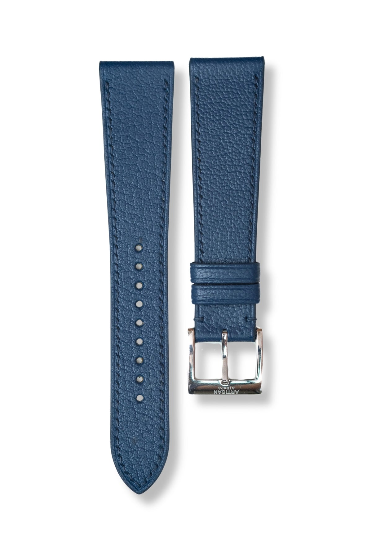 Navy Chèvre Leather Strap - Artisan Straps