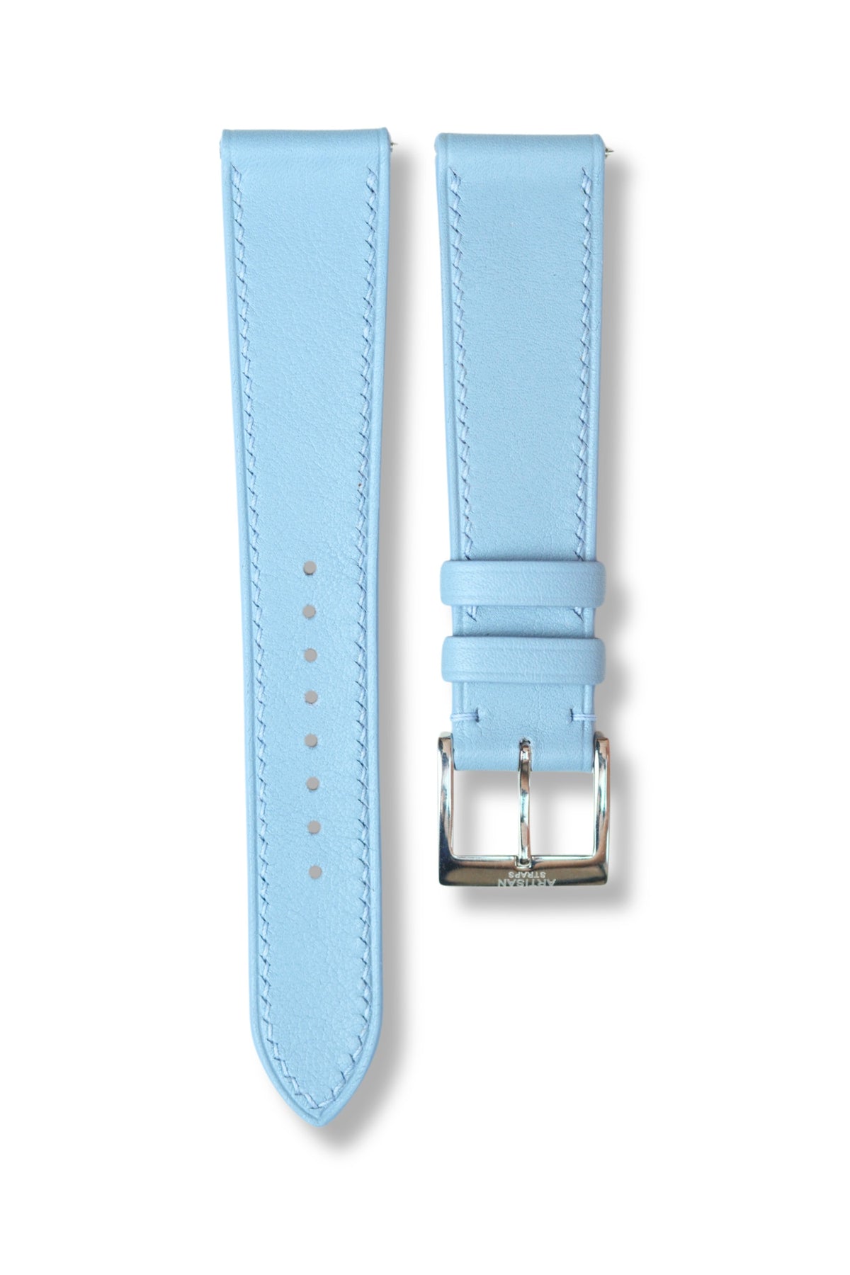 Baby Blue Swift Leather Strap - Artisan Straps