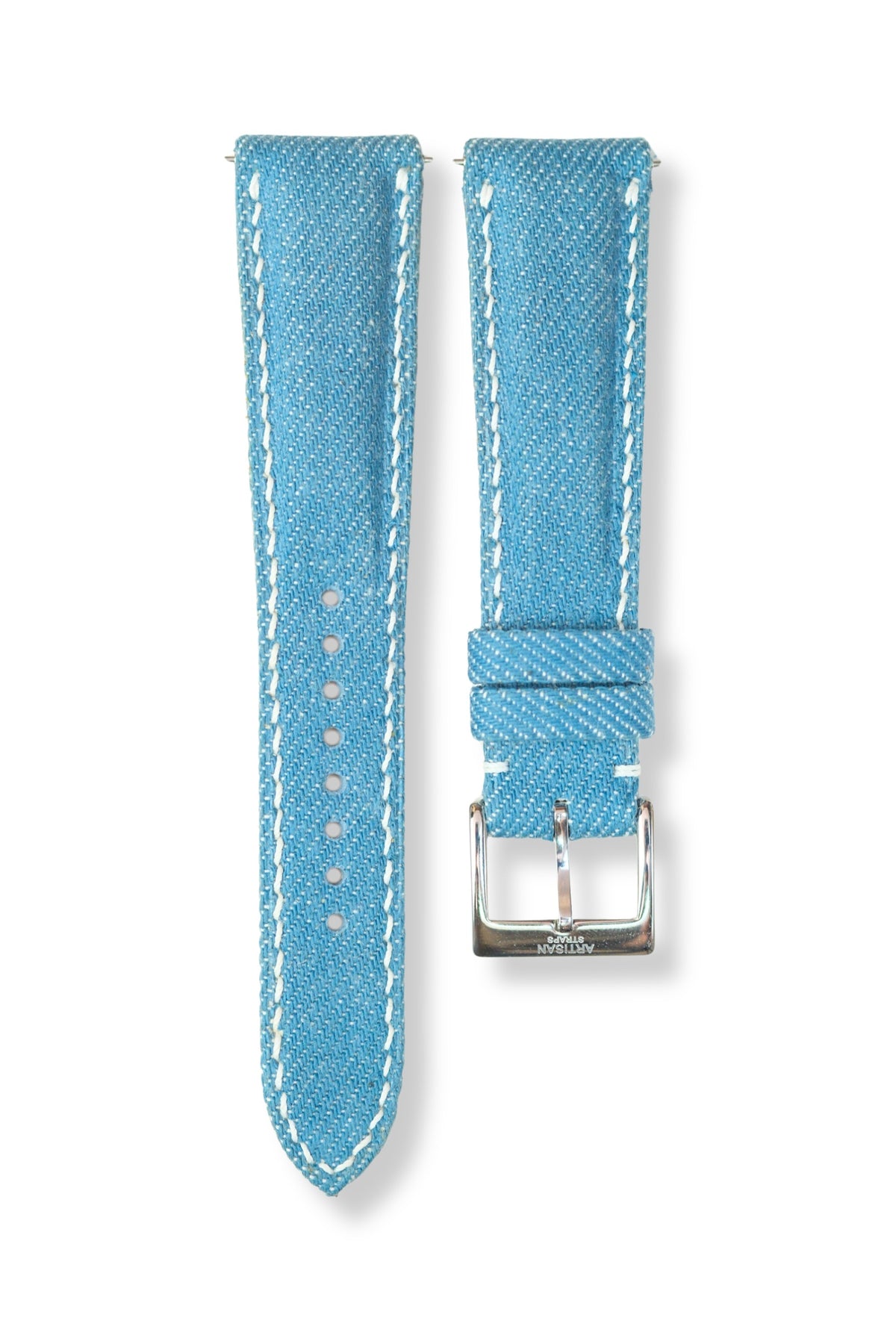 Mid-Blue Japanese Denim Strap (Made-to-Order) - Artisan Straps