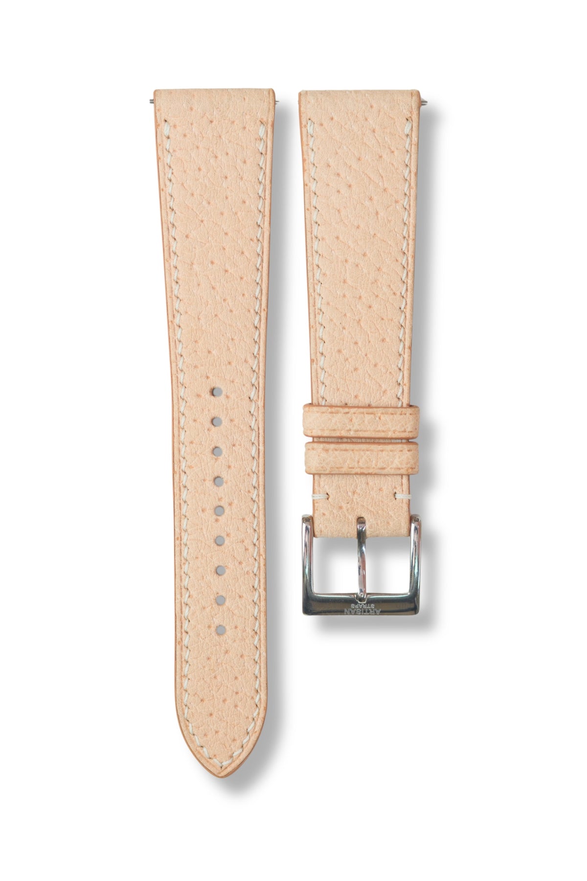Natural Pigskin Leather Strap (Made-to-Order) - Artisan Straps