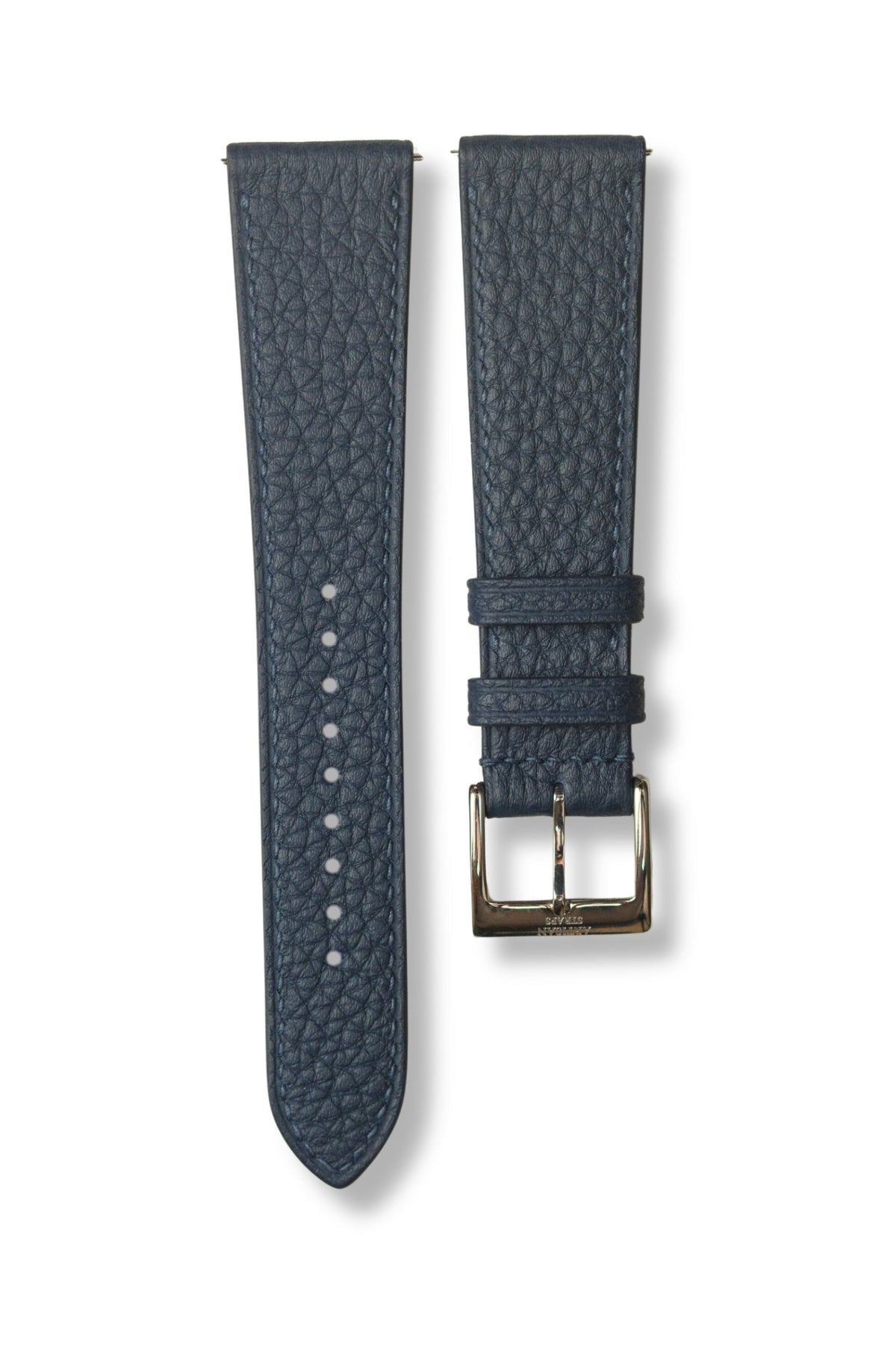 Navy Shrunken Calf Leather Strap - Artisan Straps