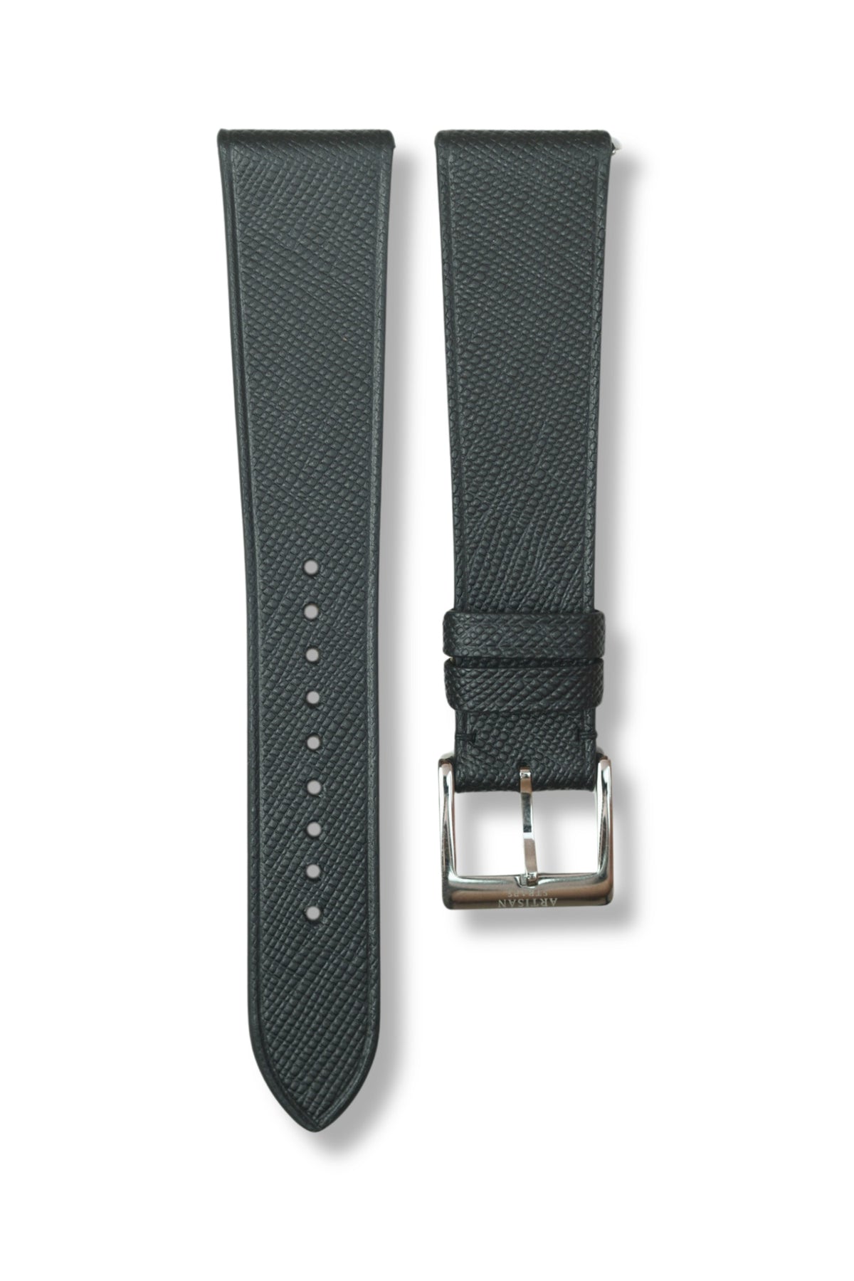 Black Saffiano Stitchless Leather Strap - Artisan Straps