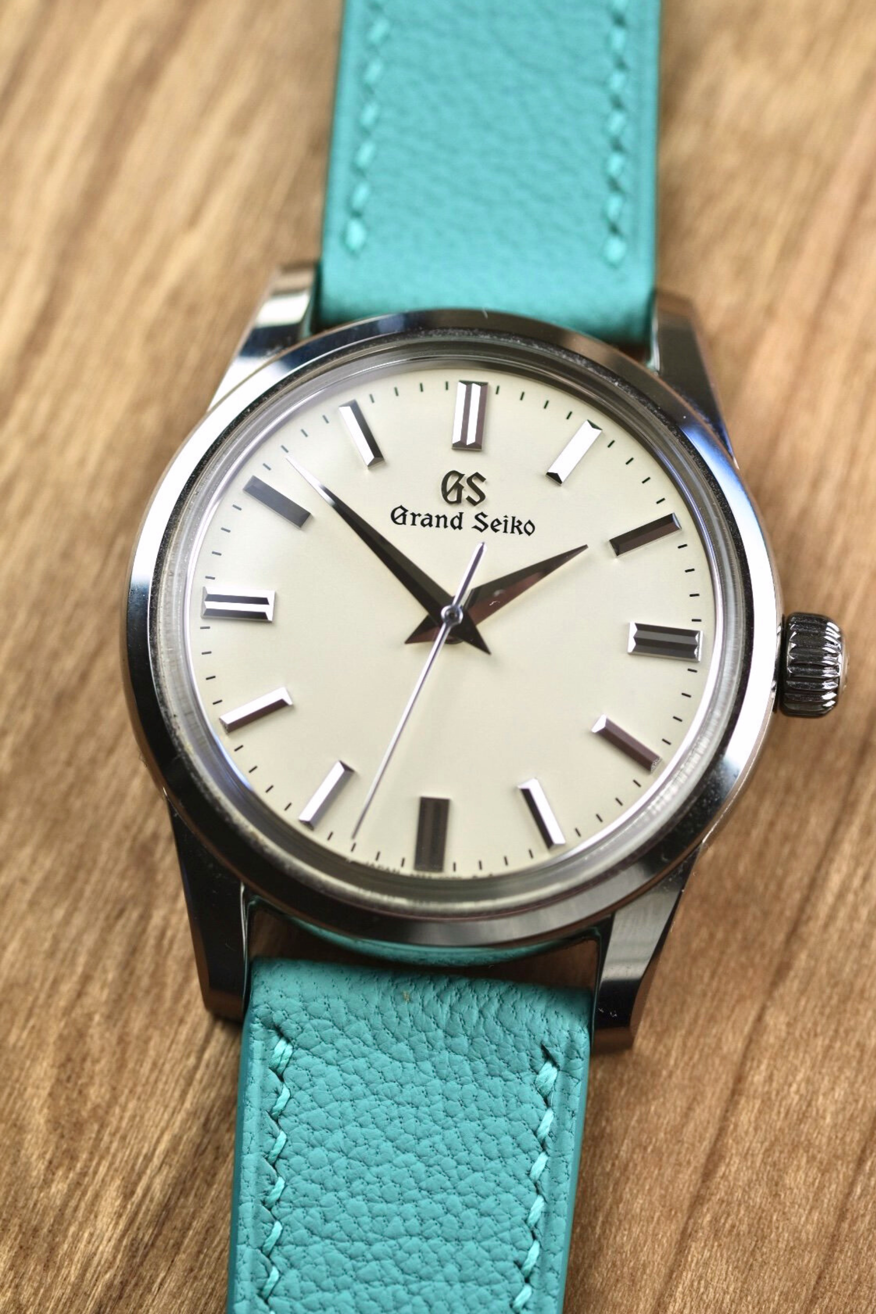 Teal Blue Chèvre Leather Strap - Artisan Straps