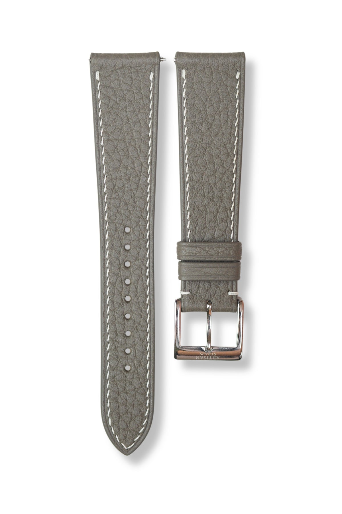 Grey Shrunken Calf Leather Strap - Artisan Straps