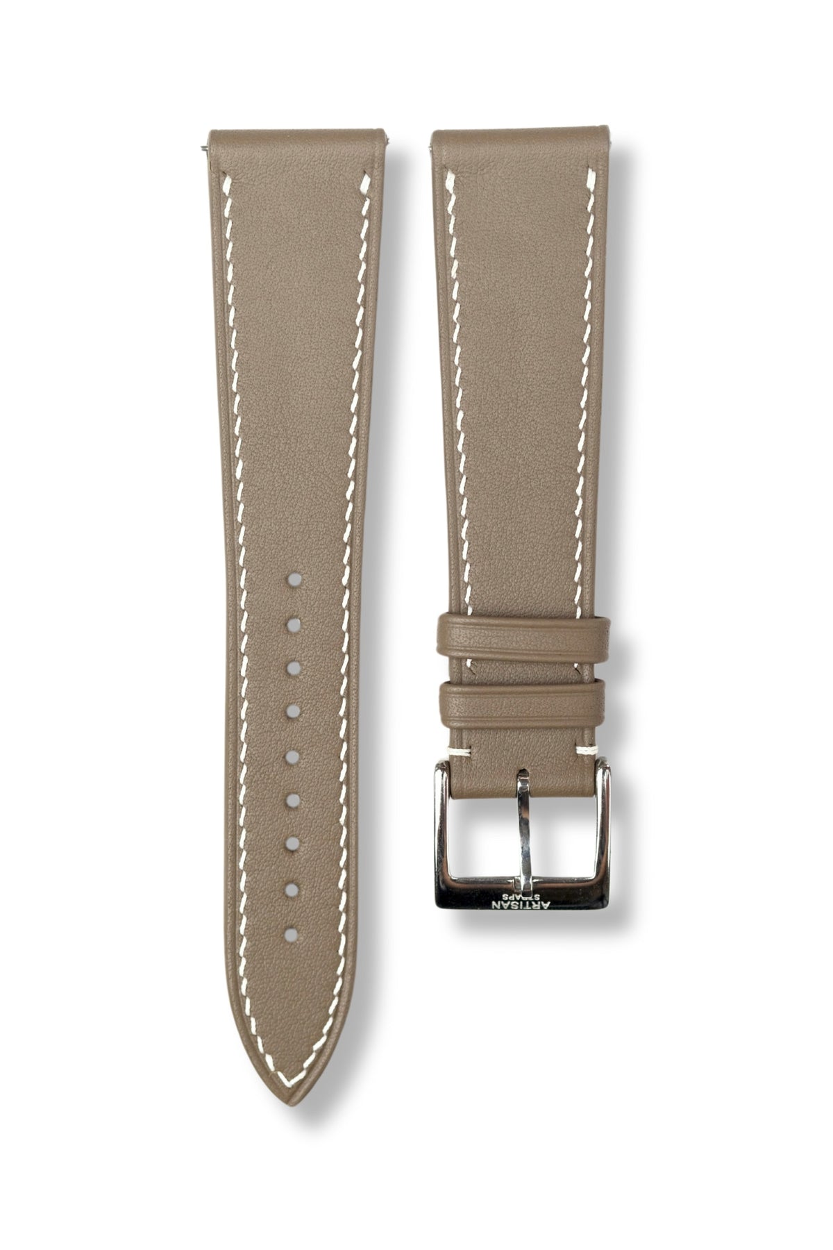 Taupe Swift Leather Strap - Artisan Straps