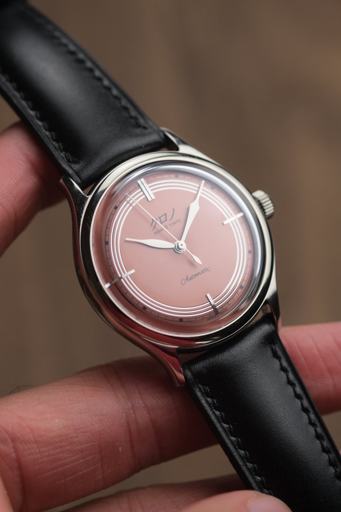 Black Shell Cordovan (Padded) Leather Strap - Artisan Straps