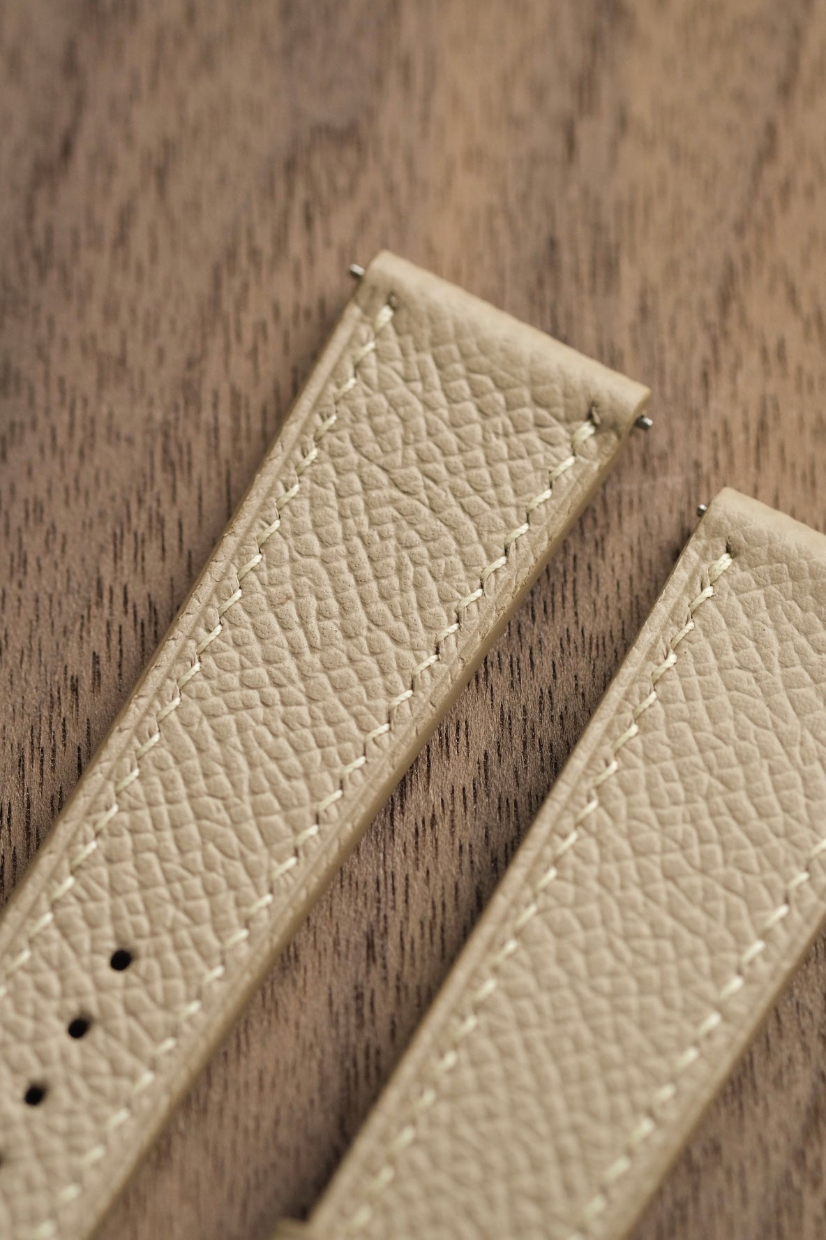 Beige Epsom Leather Strap - Artisan Straps