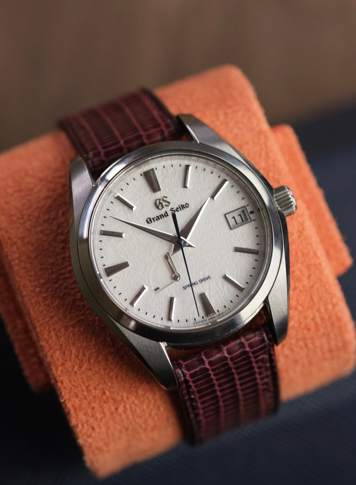 Wine Lizard Leather Strap - Artisan Straps