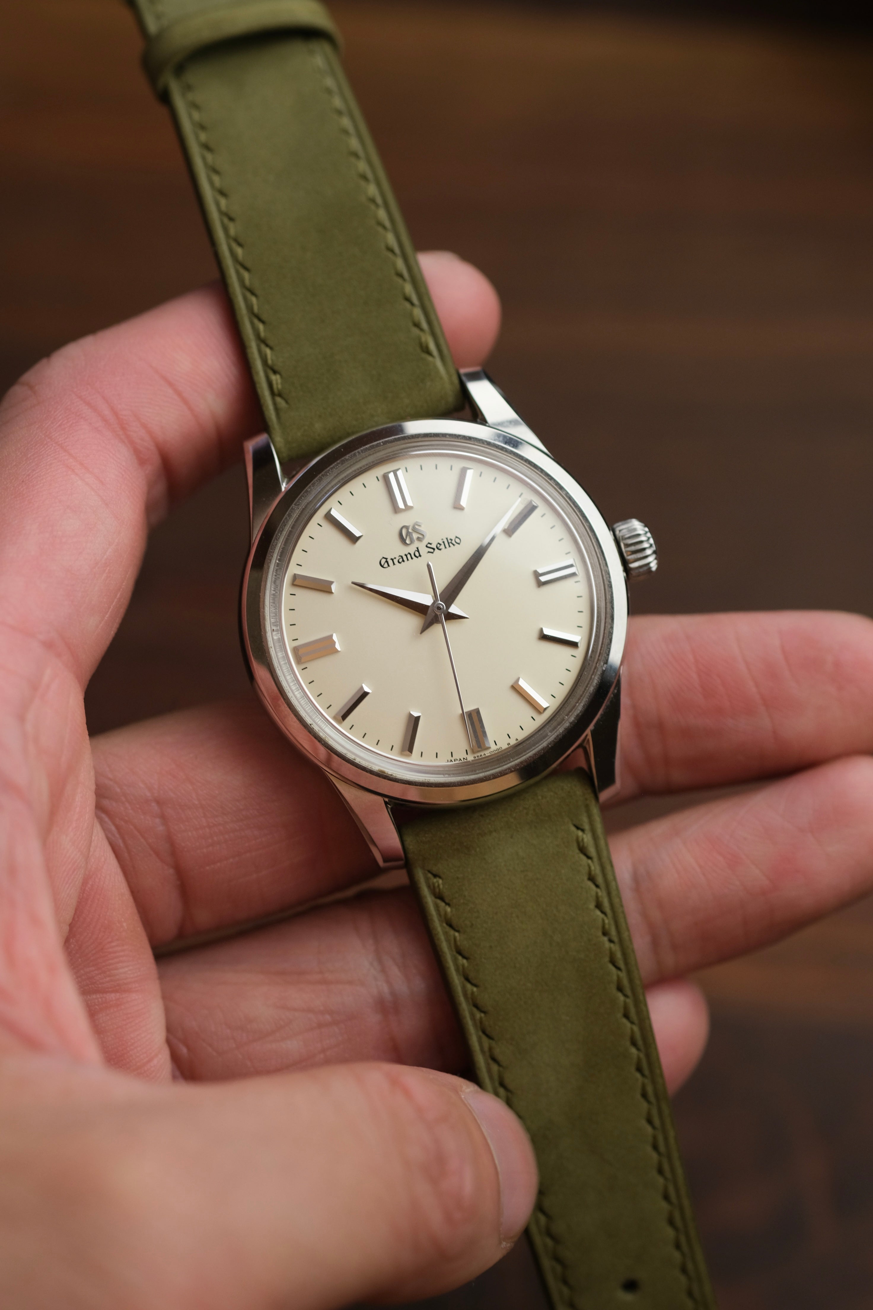 Olive Nubuck Leather Strap - Artisan Straps