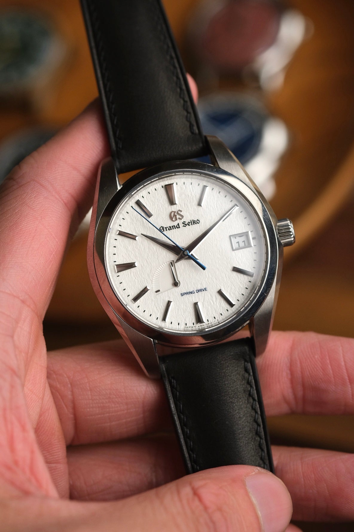 Black Barenia Calf (Padded) Leather Strap - Artisan Straps