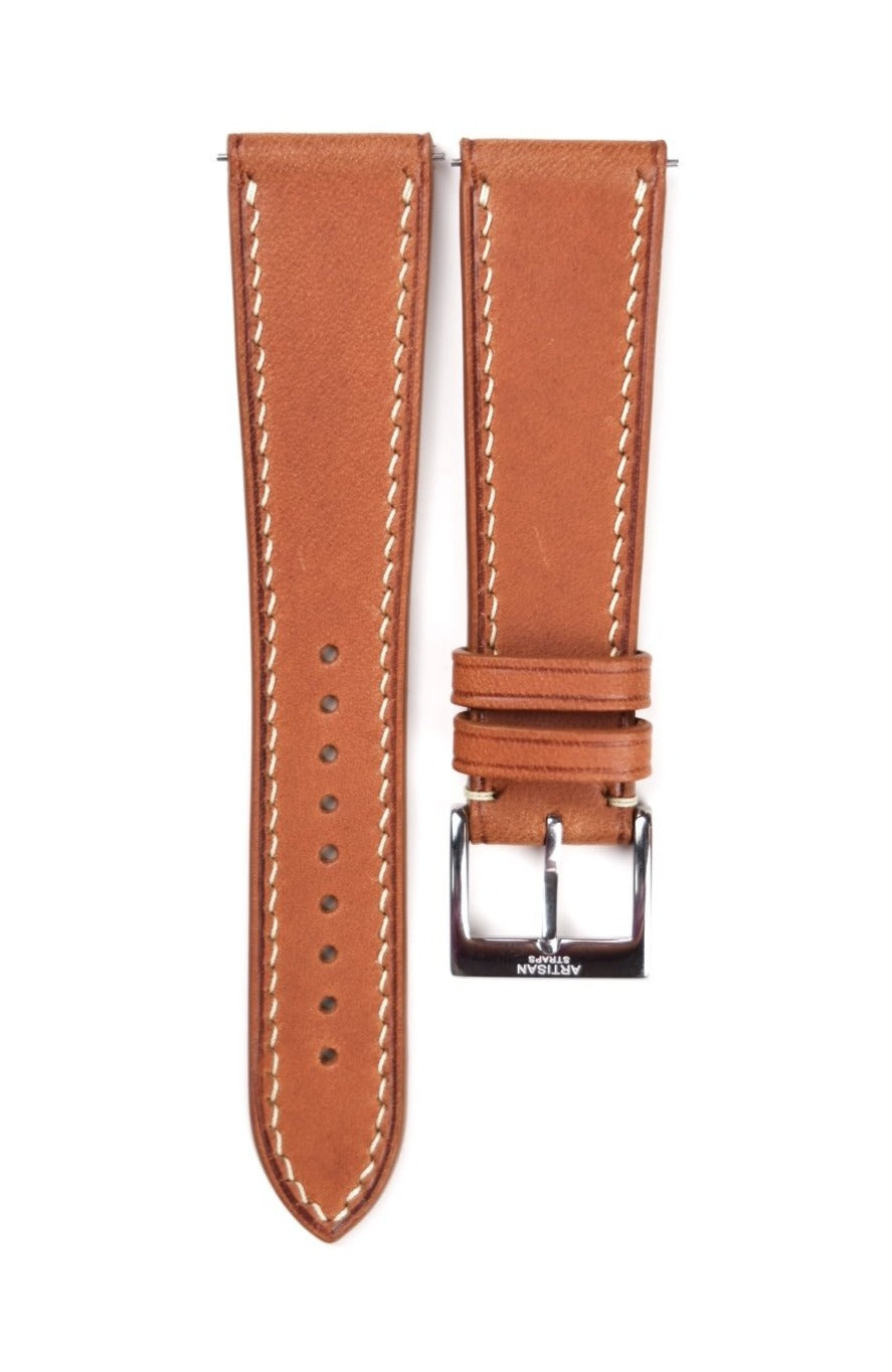 Italian Calf Smooth Leather Strap in Olmo - Artisan Straps