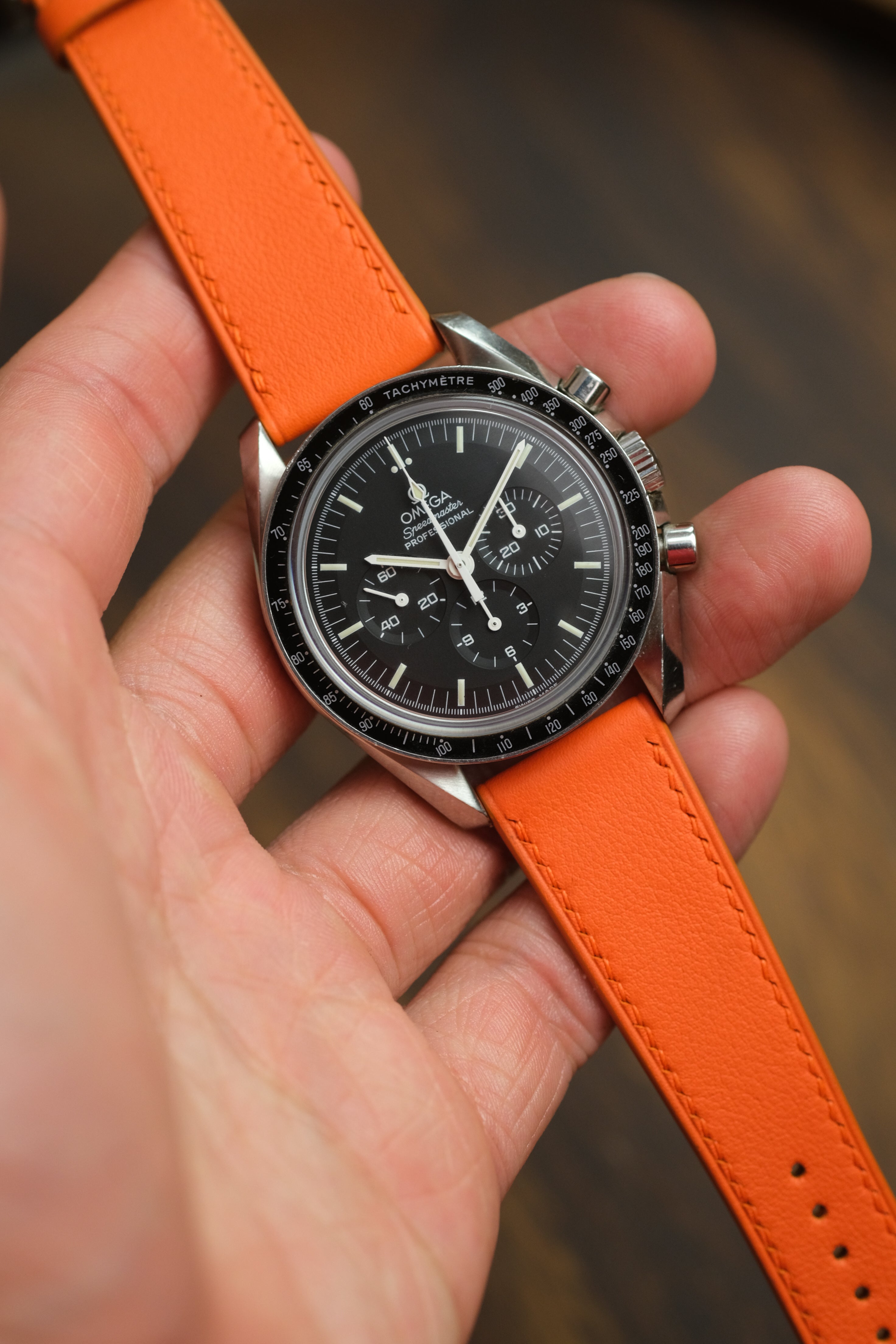 Correa de piel Swift naranja