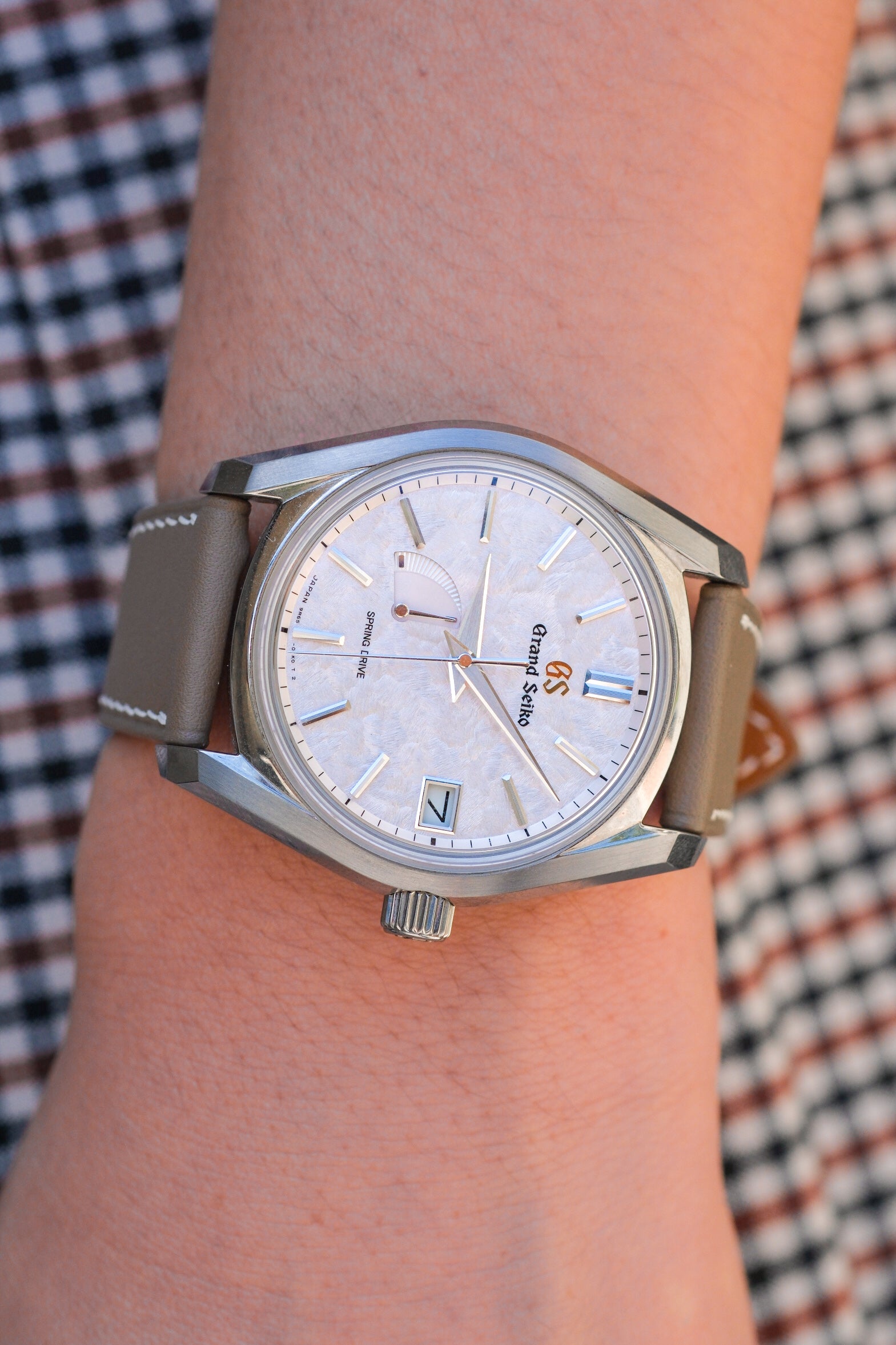 Taupe Swift Leather Strap - Artisan Straps