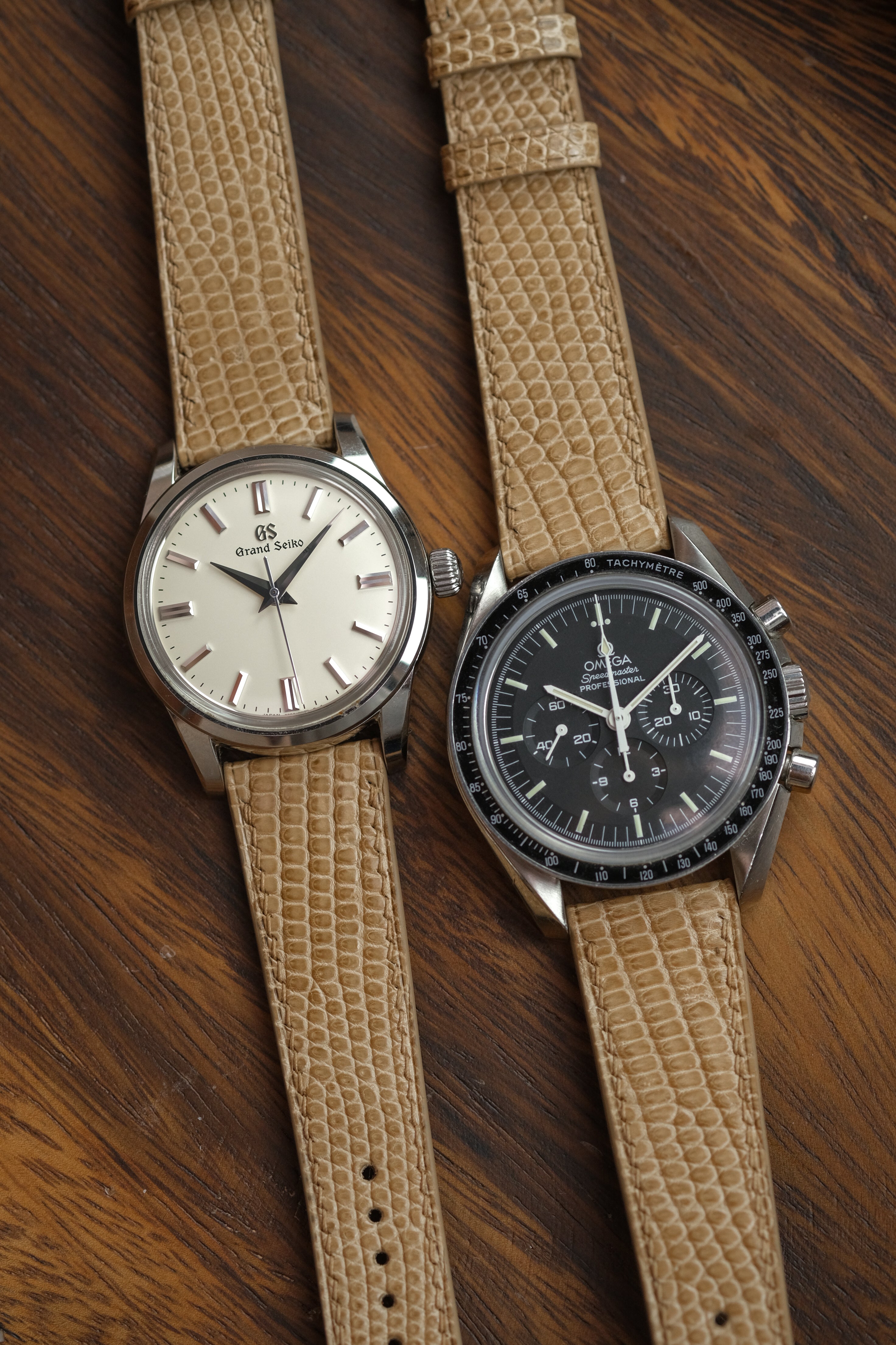 Taupe Lizard Leather Strap