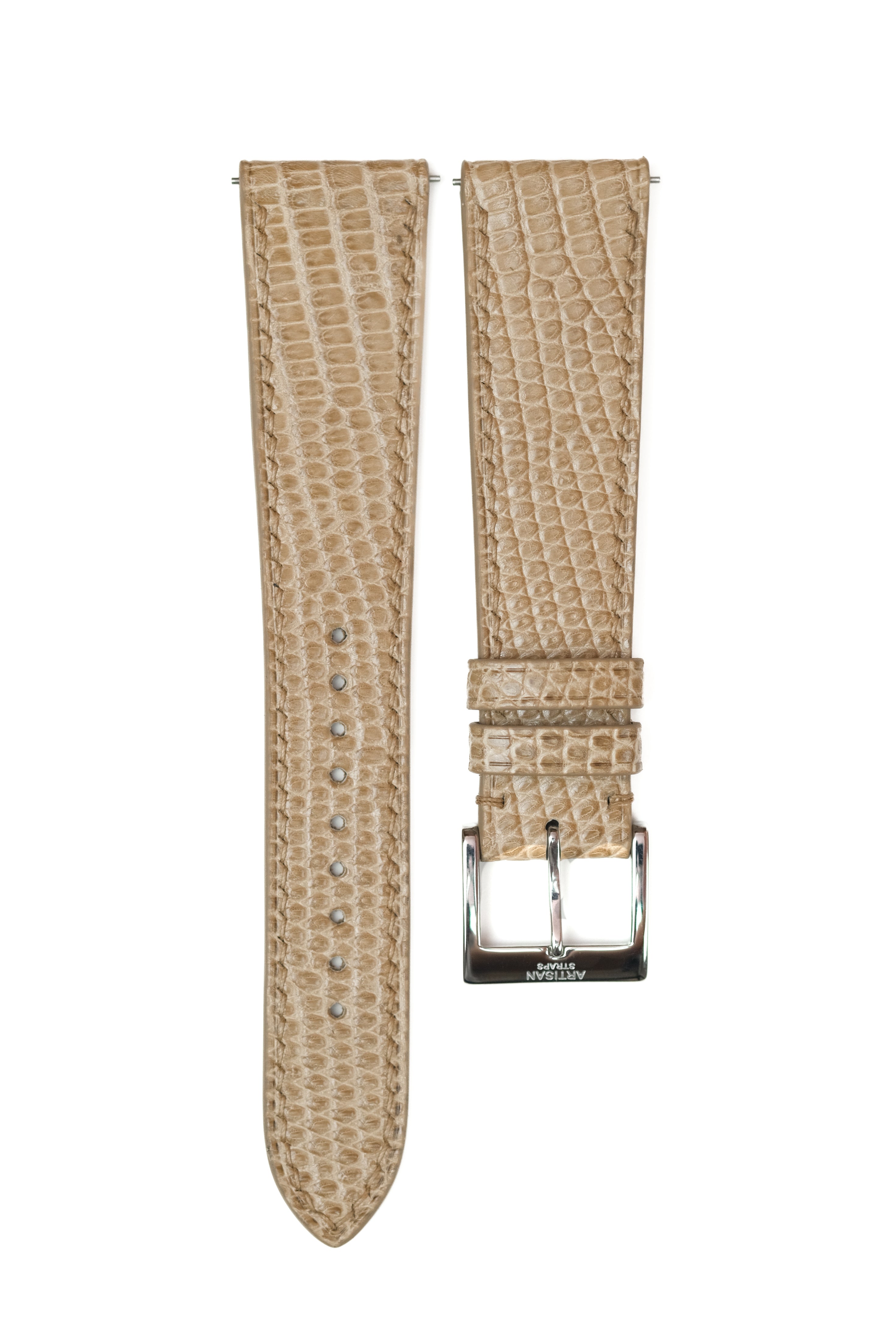 Camel Lizard Leather Strap