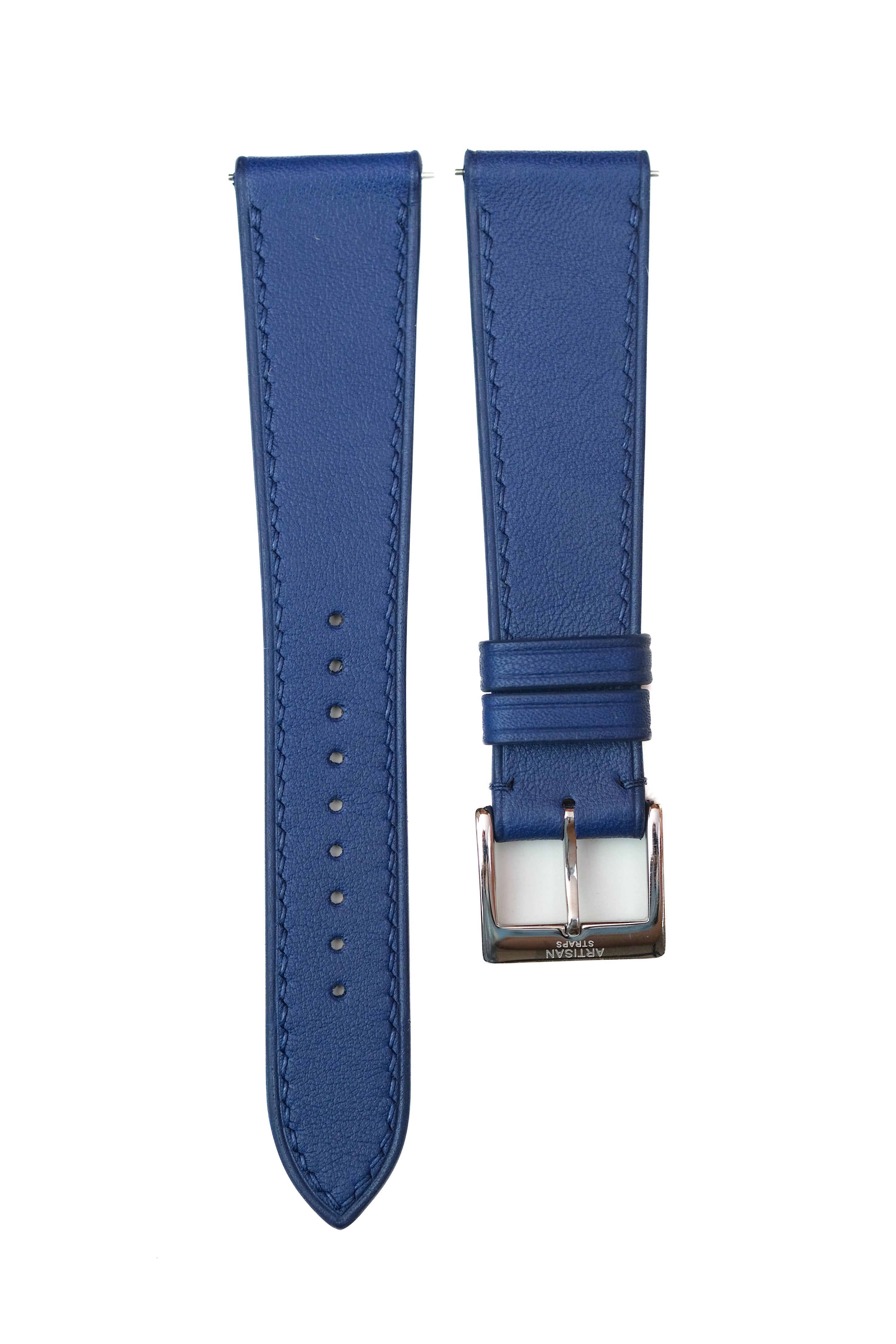 Correa de piel Swift azul oscuro