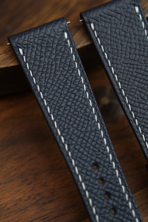 Navy Epsom Leather Strap