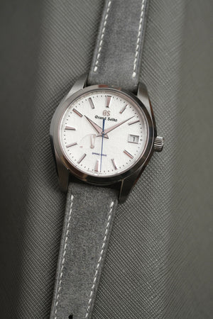 Grey Suede (Padded) Leather Strap