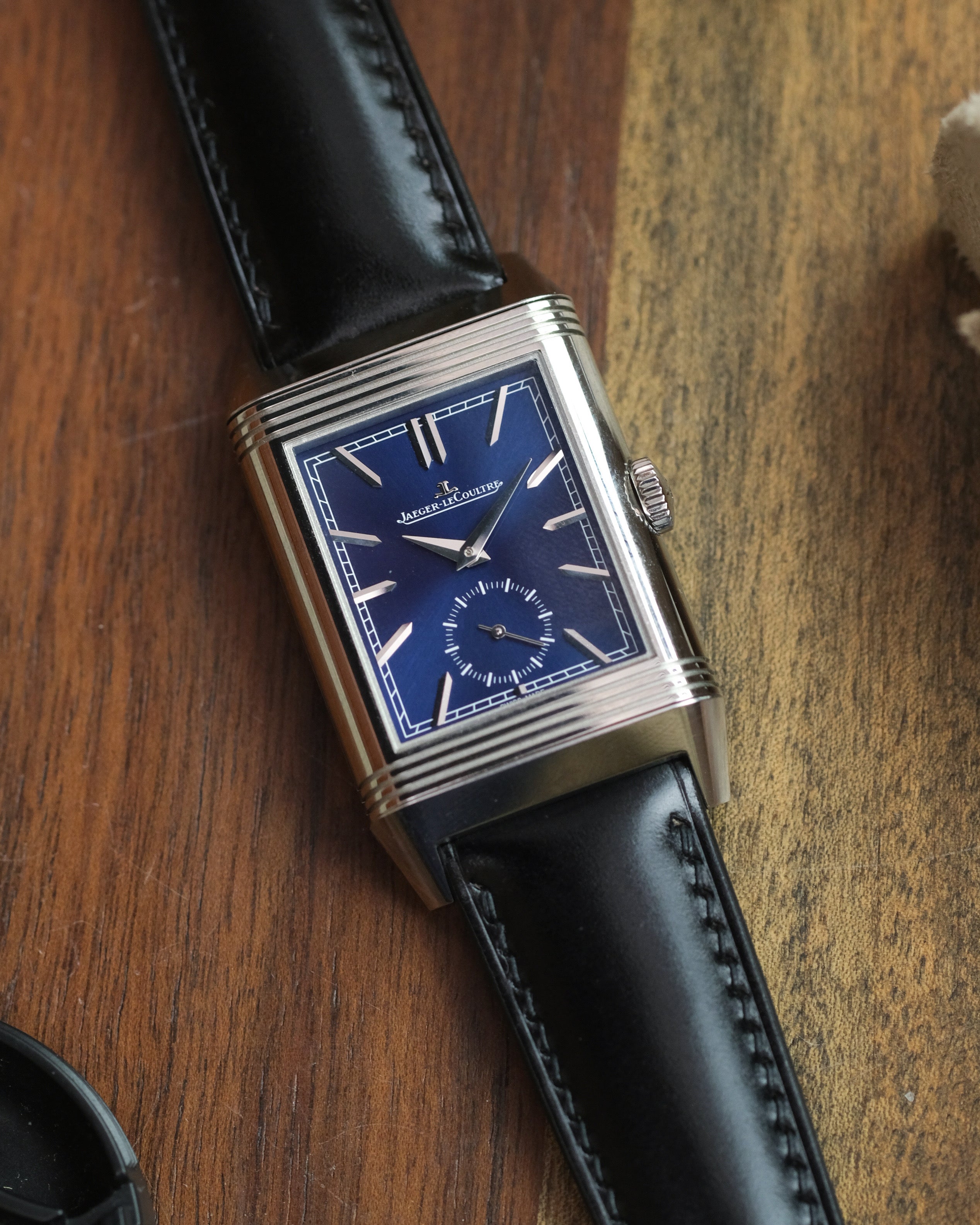 Black Shell Cordovan (Padded) Leather Strap - Artisan Straps