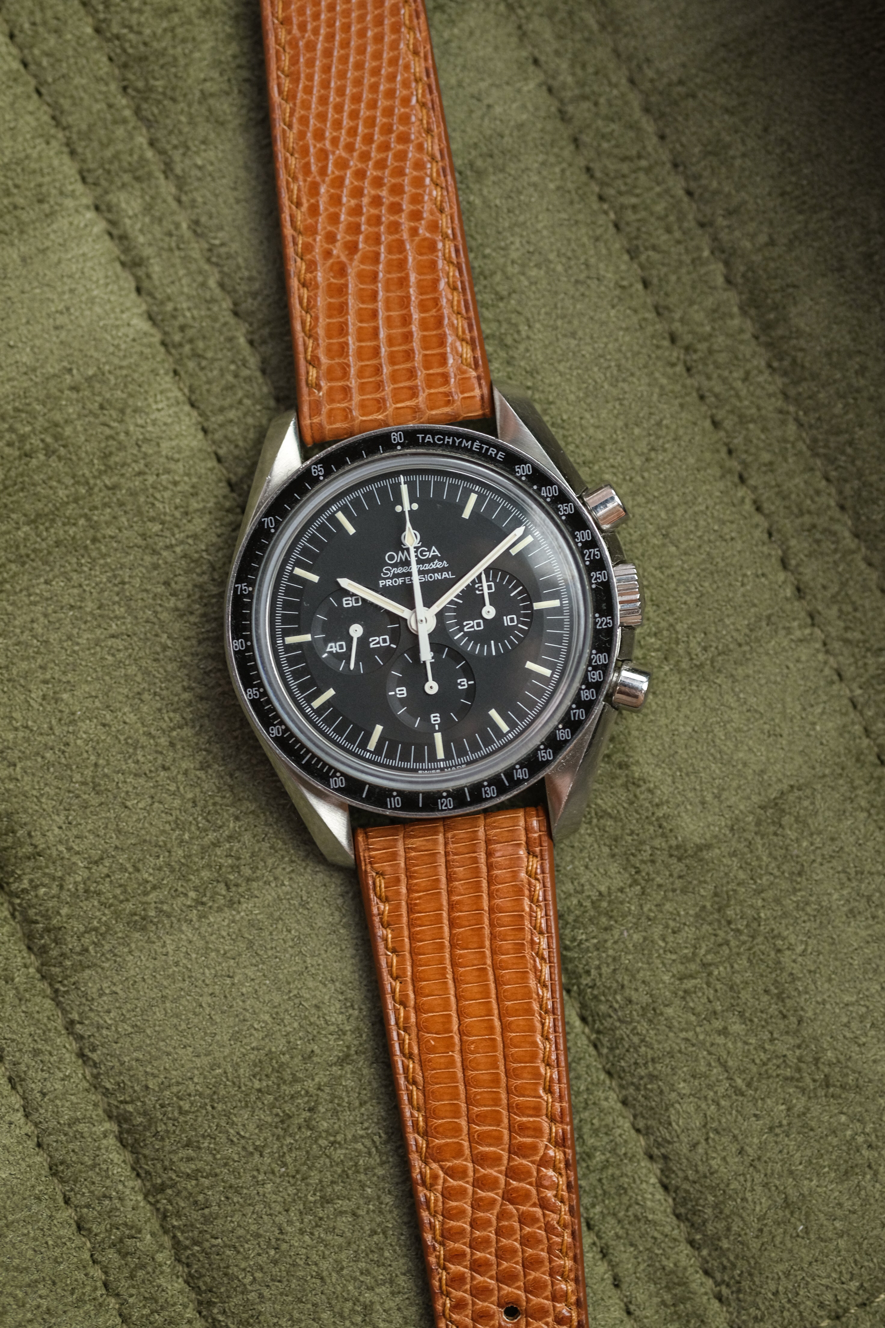 Whiskey Lizard Leather Strap