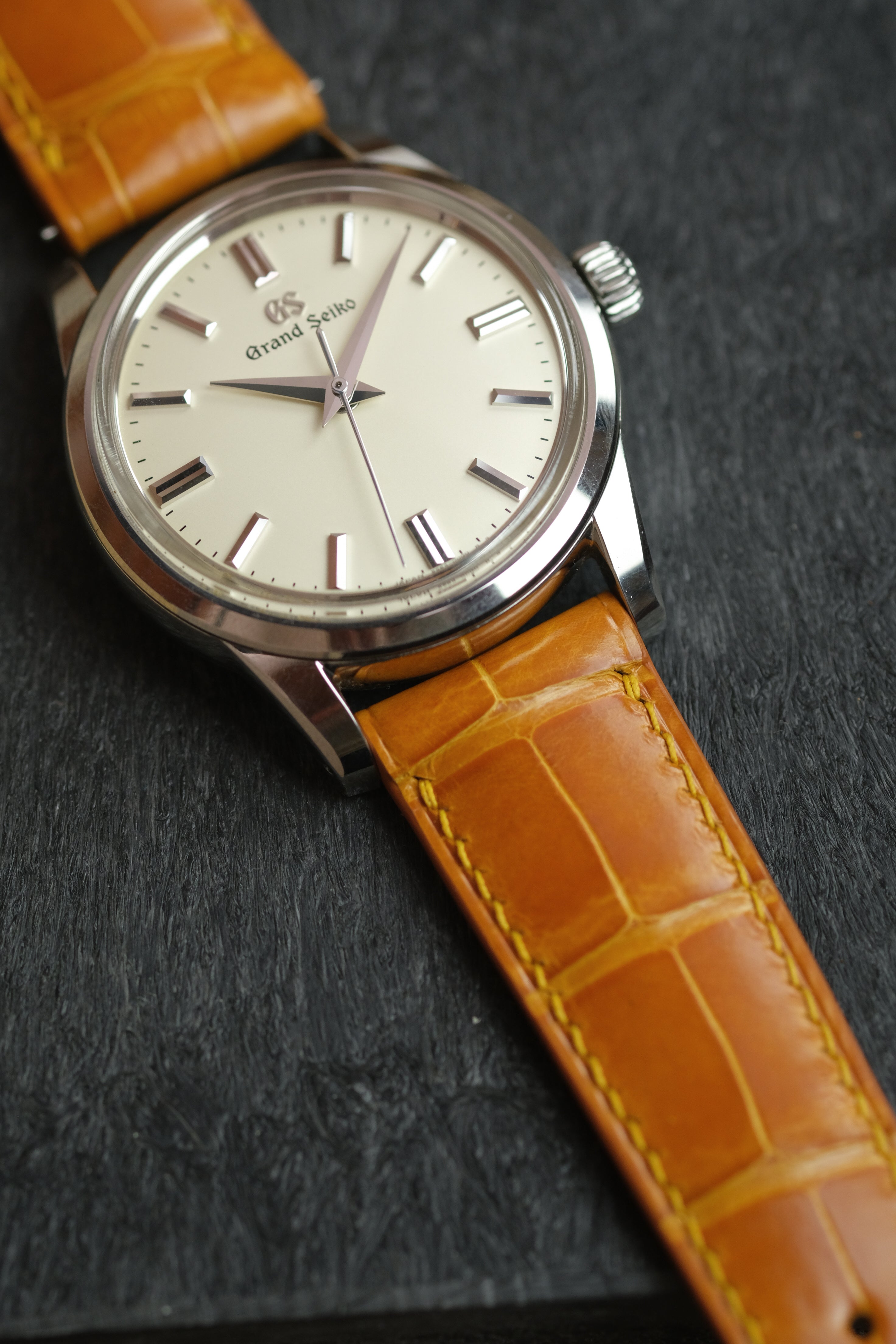 Gold Glazed Alligator (Padded) Leather Strap