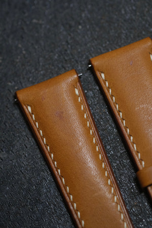 *SECONDS* Tan Novonappa (Padded) Leather Strap - Artisan Straps