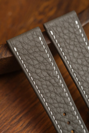 Grey Shrunken Calf Leather Strap - Artisan Straps