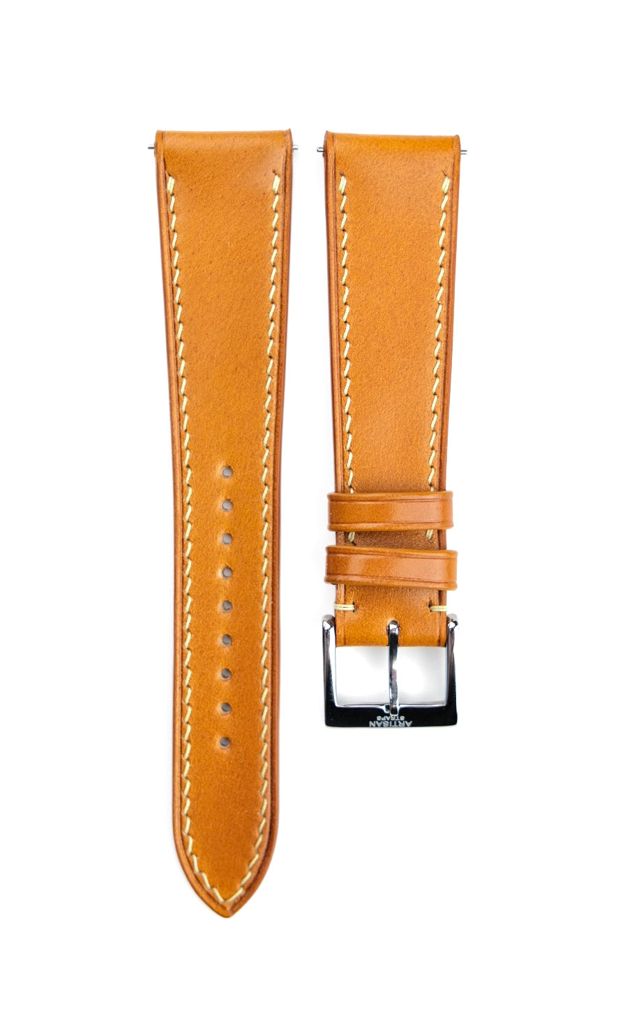 Caramel Shell Cordovan Leather Strap