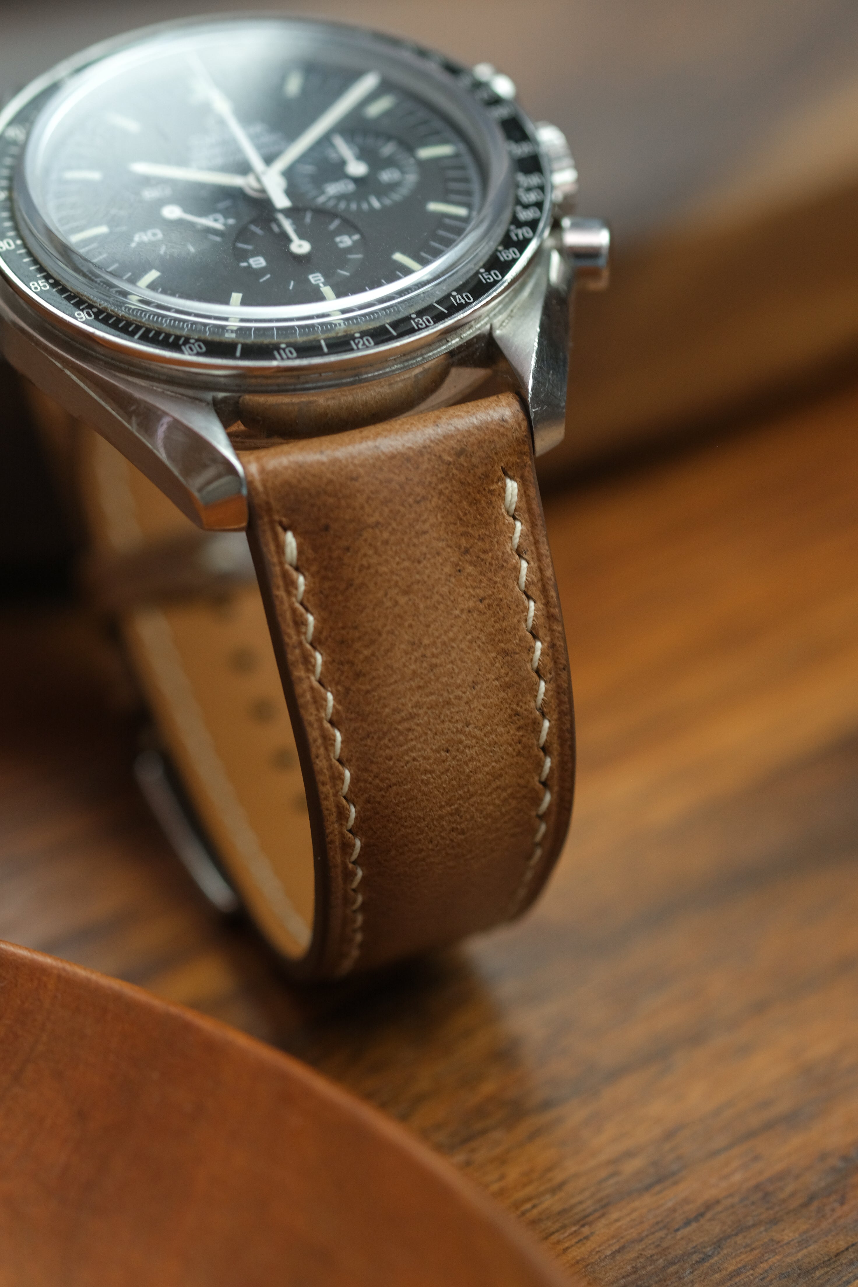 Natural Chromexcel (Padded) Leather Strap - Artisan Straps