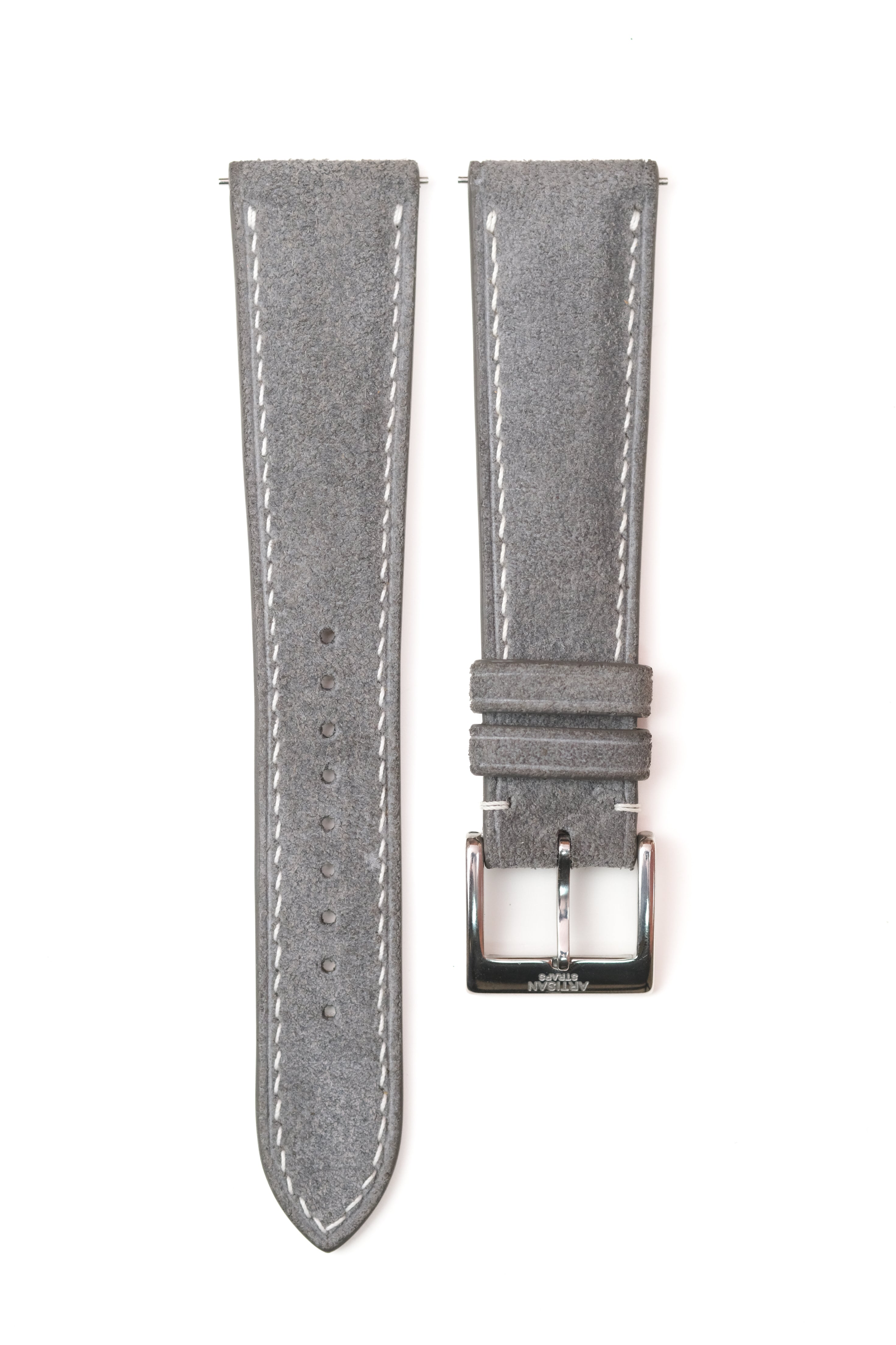 Grey Suede (Padded) Leather Strap